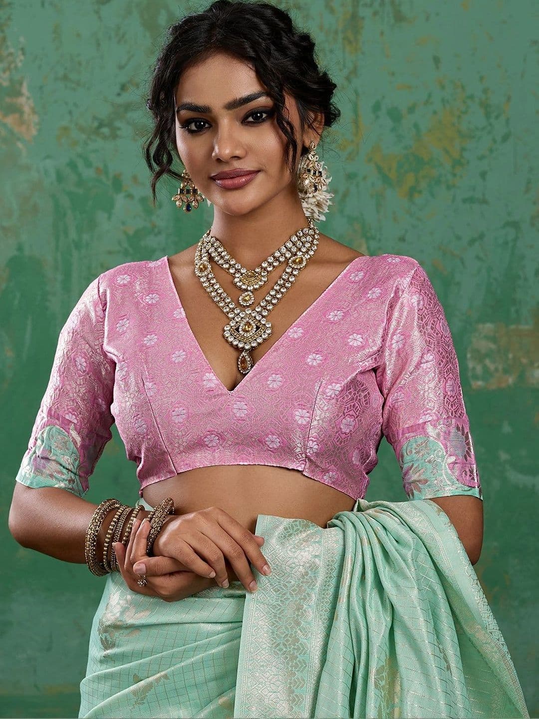 Mitera Woven Design Zari Chanderi Saree thumbnail 6