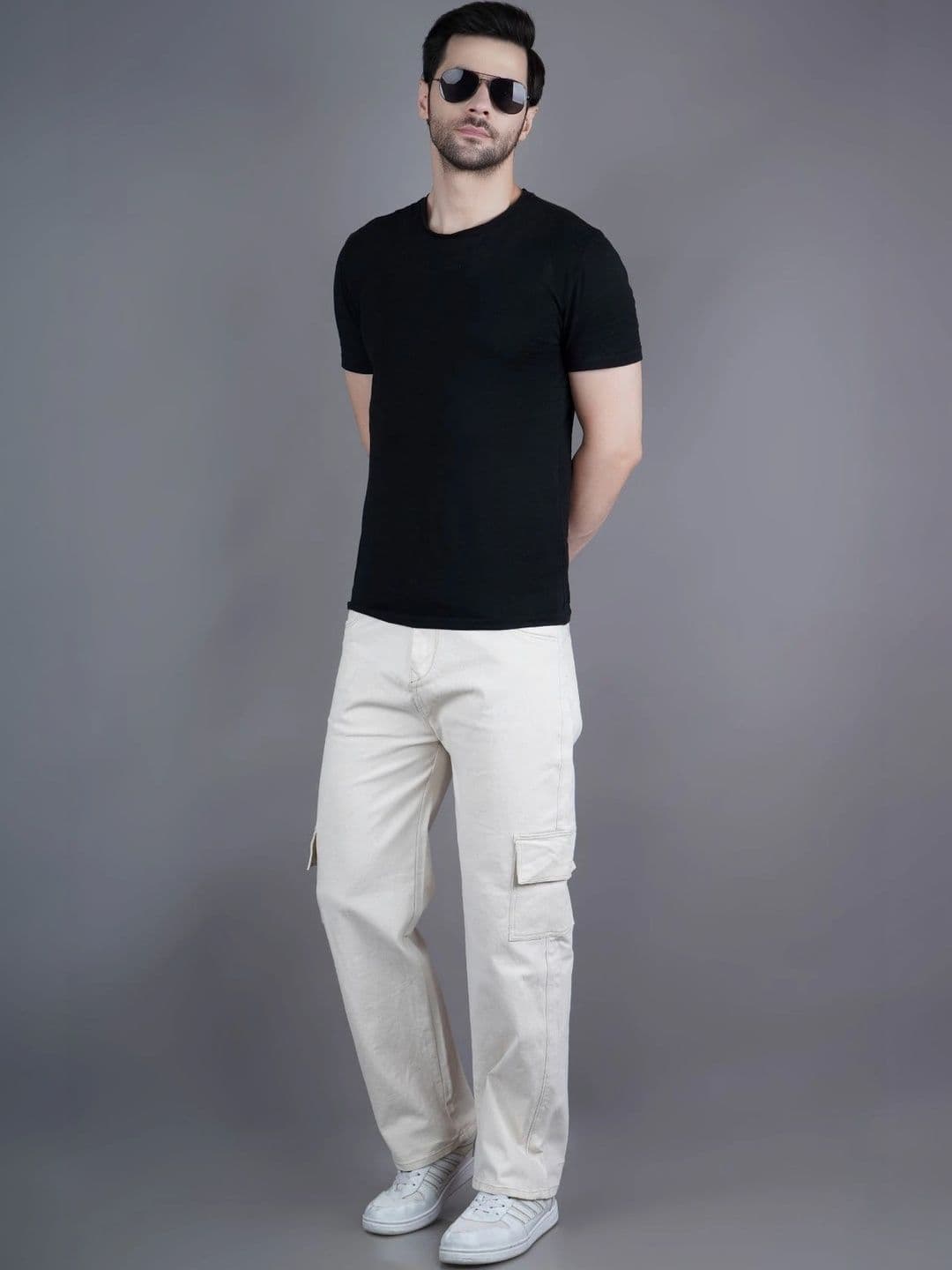 R.Code by The Roadster Life Co. Men Classic Relaxed Fit Mid-Rise Stretchable Jeans thumbnail 2