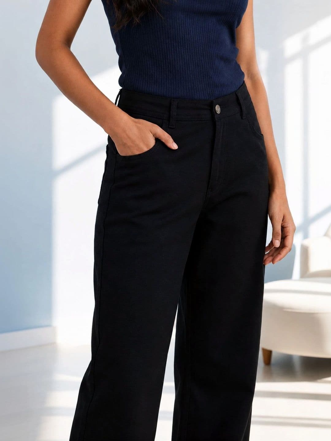 Encrypt Women Classic Relaxed Fit Mid-Rise Stretchable Jeans thumbnail 3