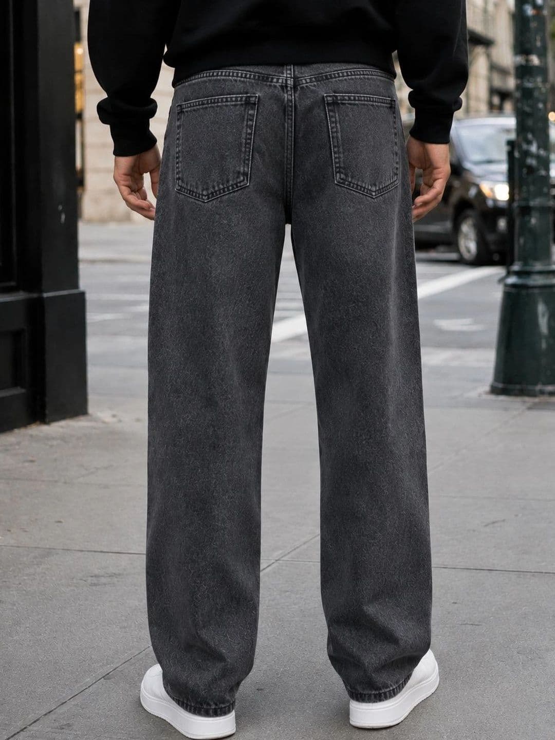 DENIM HAWK Men Classic Straight Fit Mid-Rise Stretchable Jeans thumbnail 3