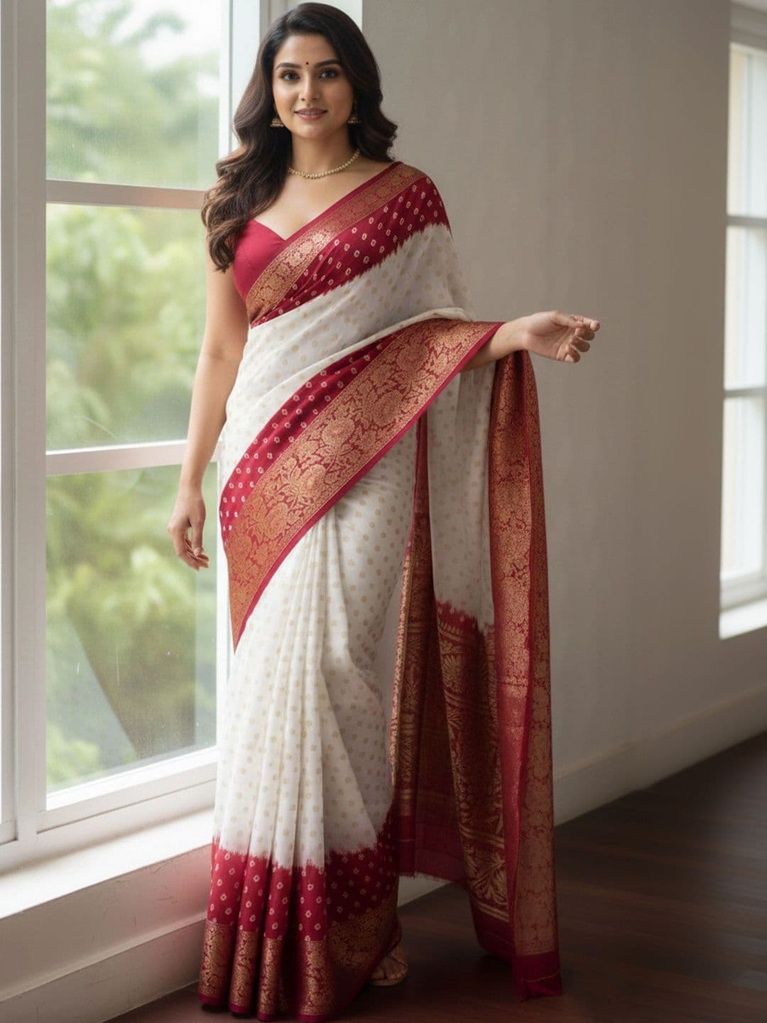 BOLOKA Zari Art Silk Designer Banarasi Saree - view 1