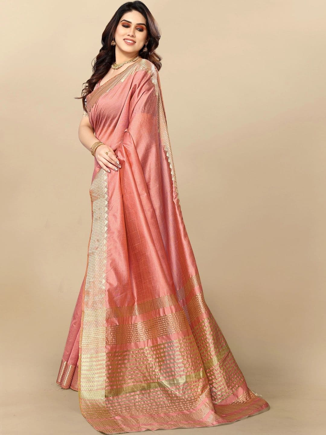 Sangria Woven Design Zari Designer Kota Saree thumbnail 2