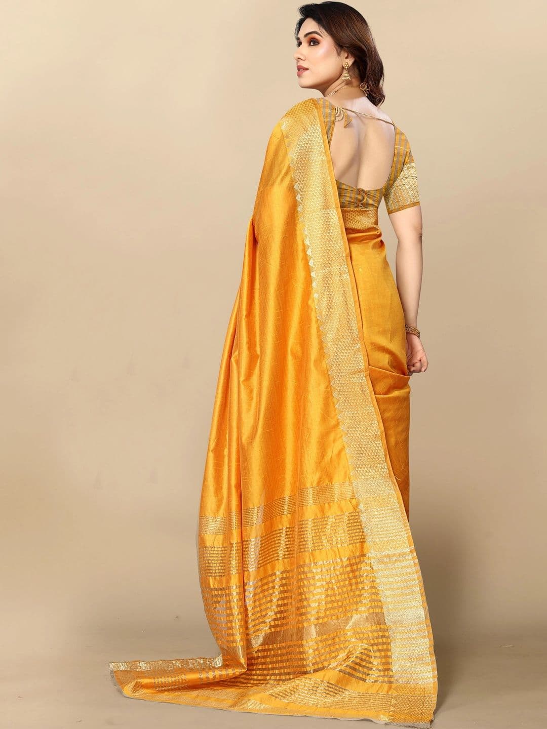 Sangria Women Woven Design Zari Designer Kota Saree thumbnail 4