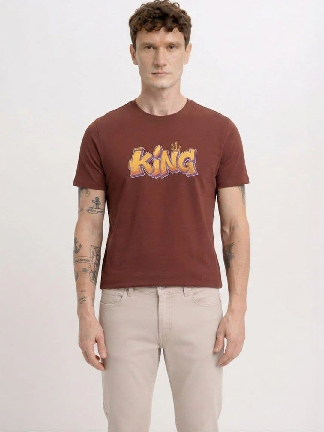 BAESD Men Typography Printed T-shirt - view 1