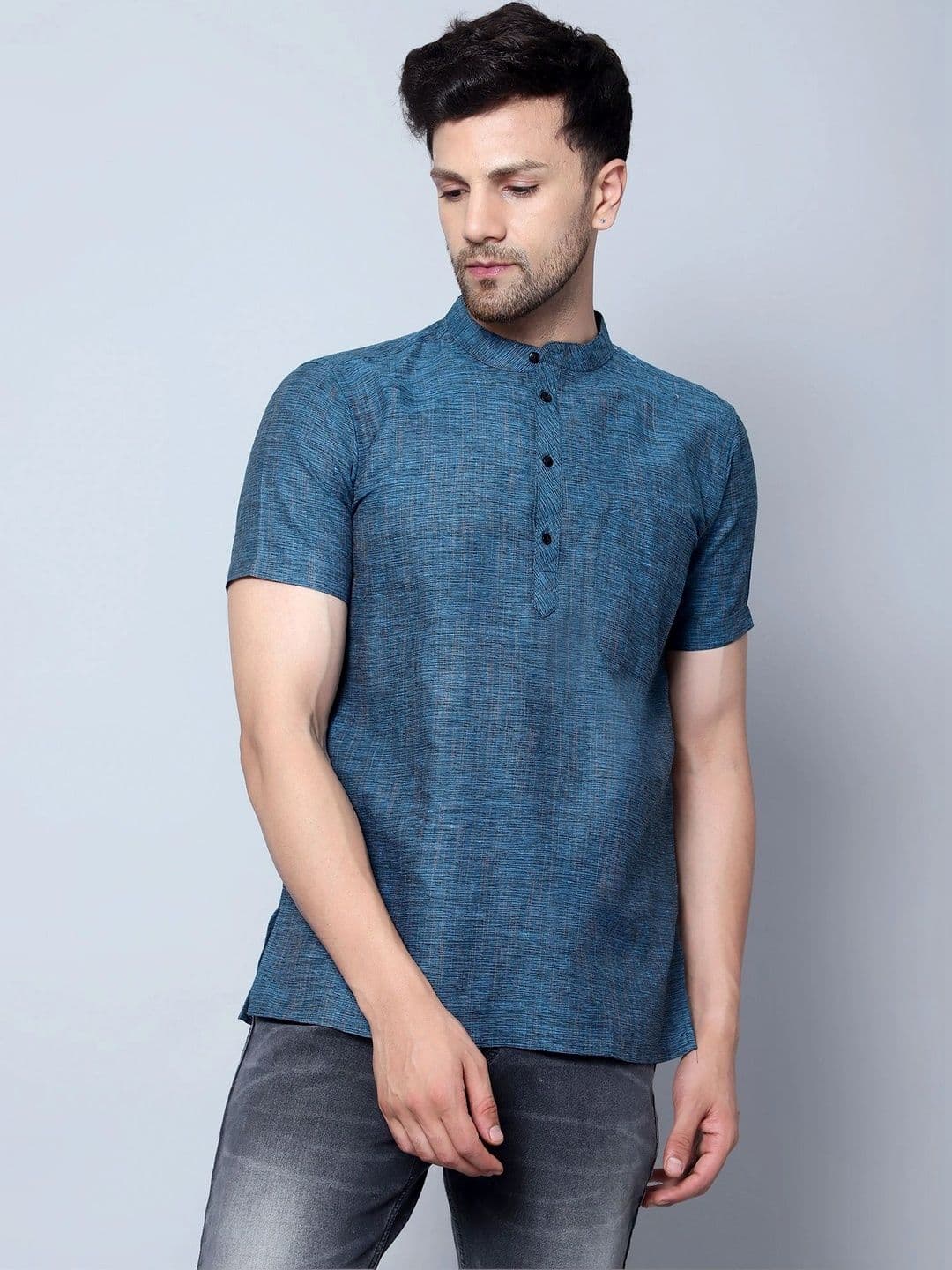 Latest Chikan Garments Men Khadi Kurta thumbnail 2