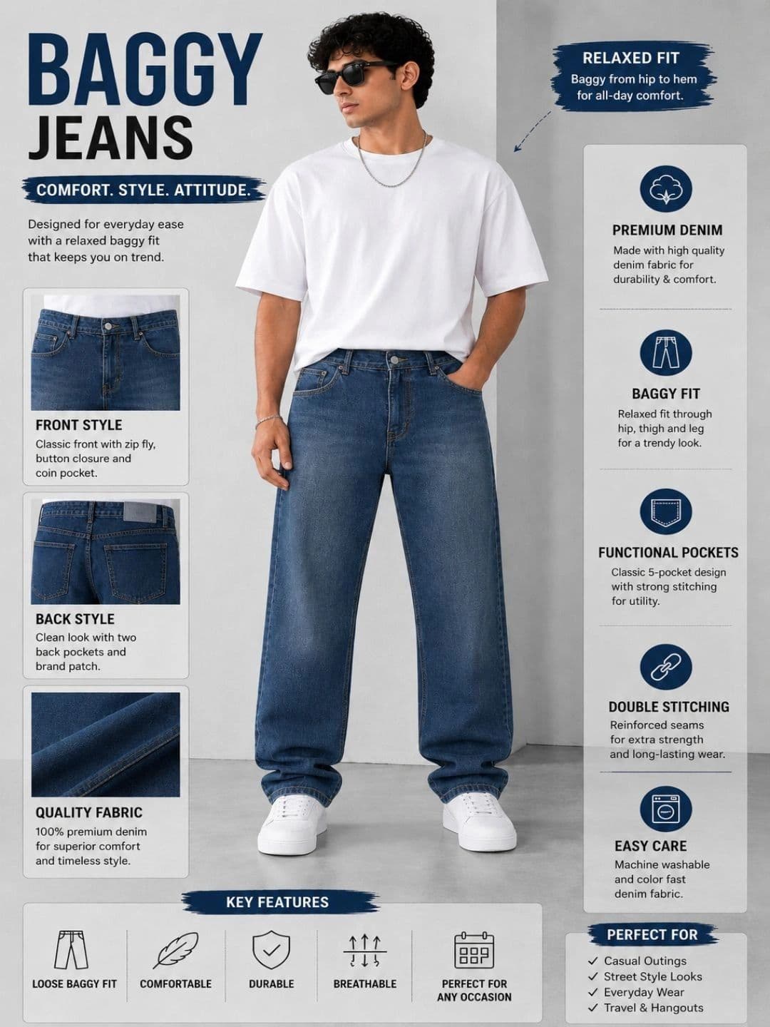 CMD Coinmen Denims Men Mid-Rise Stretchable Jeans thumbnail 2