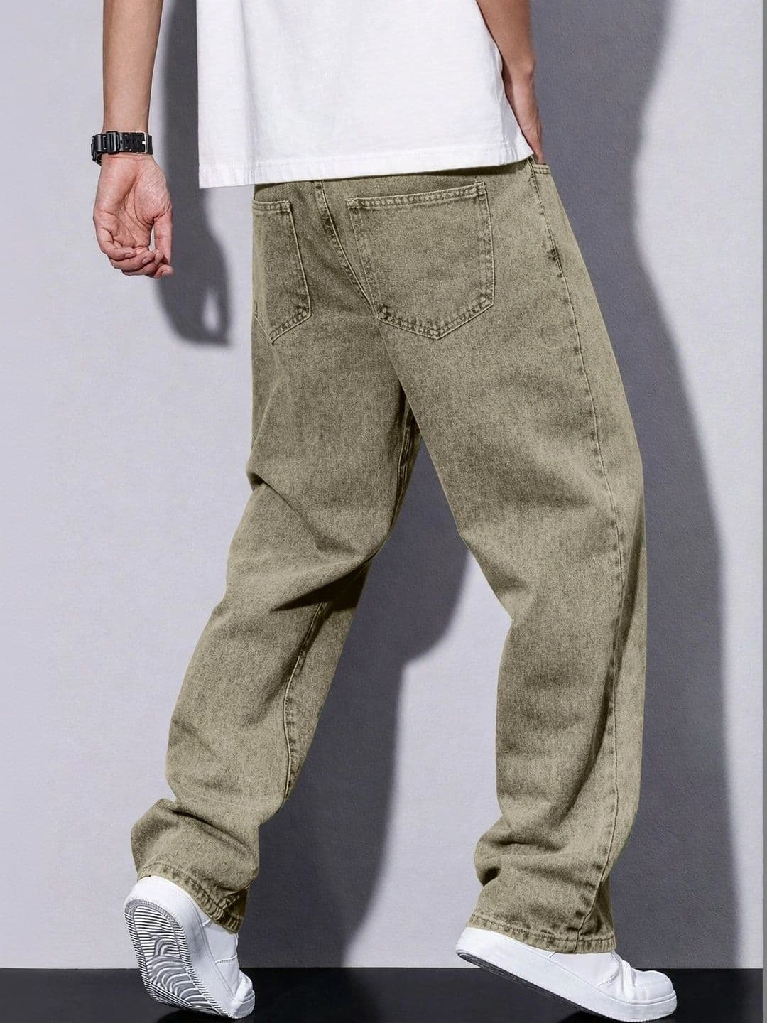 PLUS 91 Men Smart Straight Fit Mid-Rise Jeans thumbnail 3