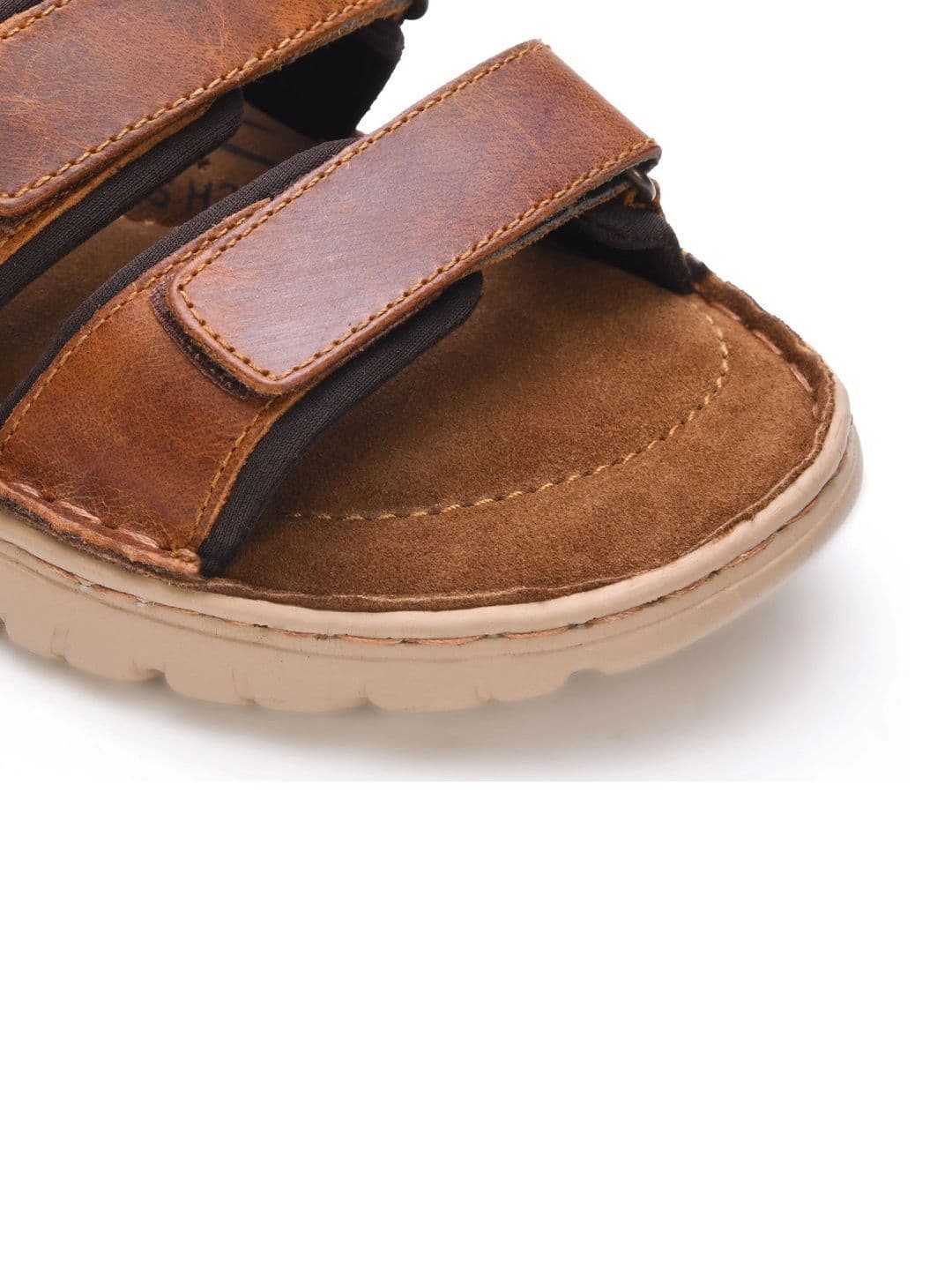 Mardi Gras Men Leather Comfort Sandals thumbnail 3