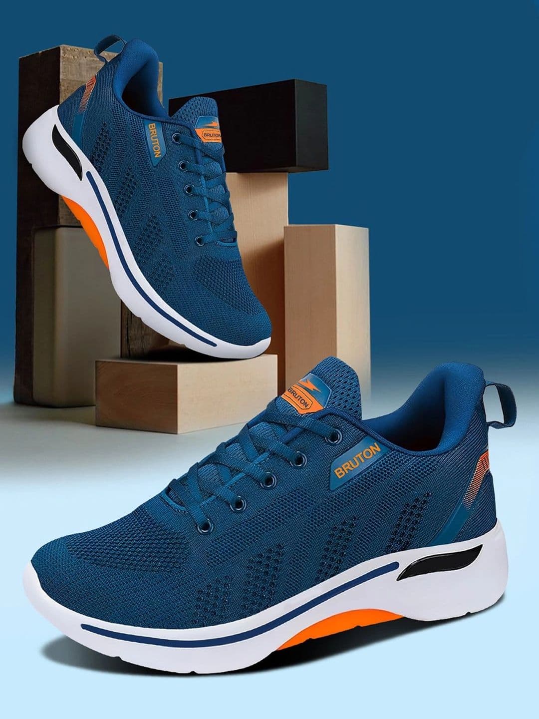Bruton Men Mesh Running Non-Marking Shoes - view 1
