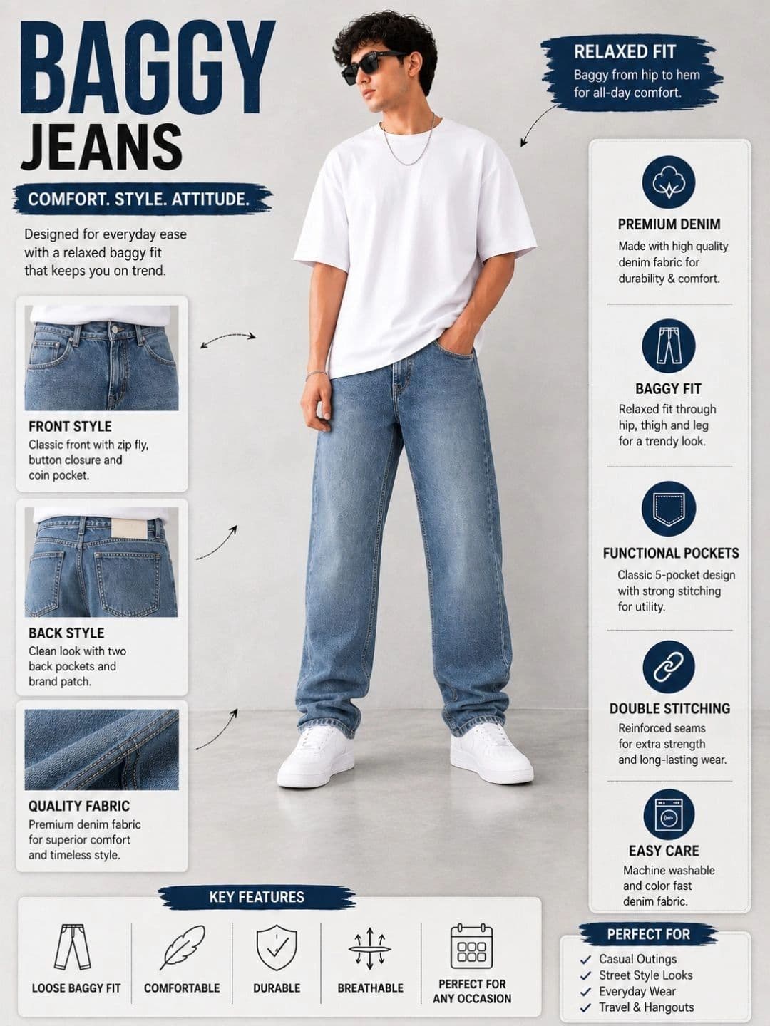 CMD Coinmen Denims Men Mid-Rise Stretchable Jeans thumbnail 2