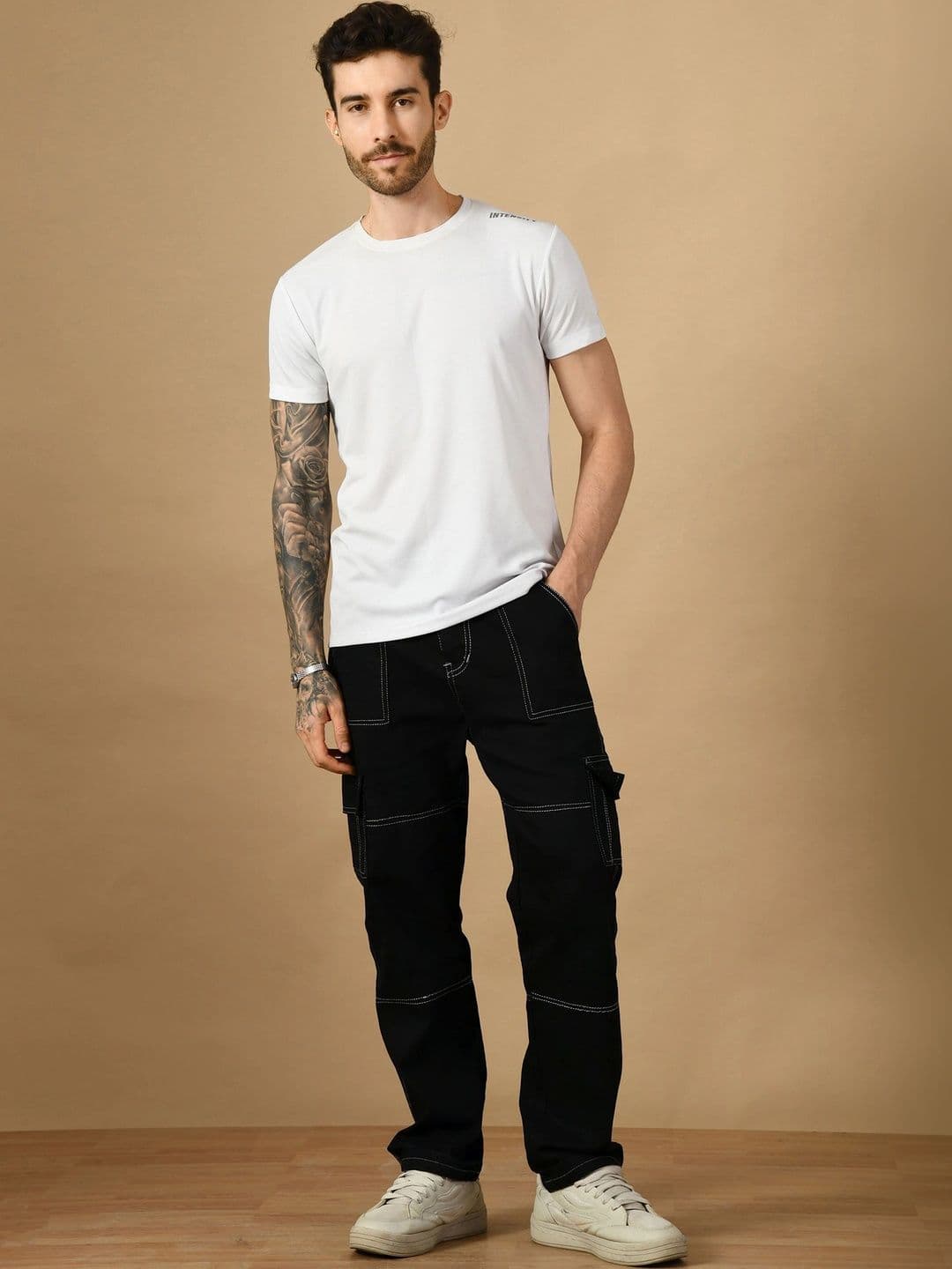 R.Code by The Roadster Life Co. Men Classic Relaxed Fit Mid-Rise Stretchable Jeans thumbnail 2
