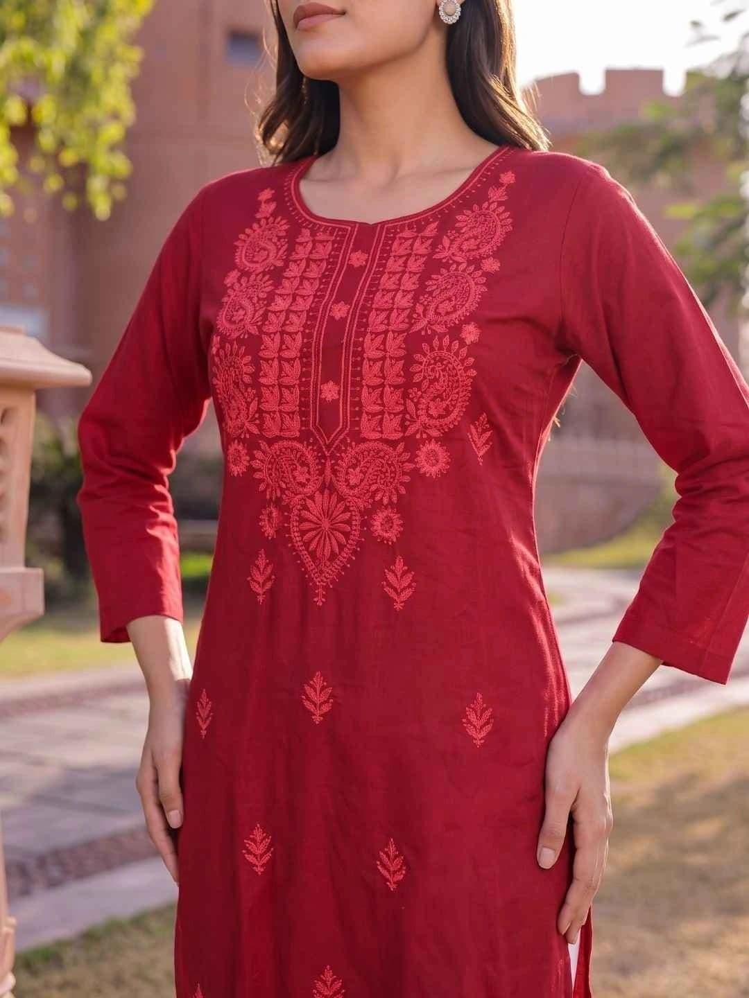 Rangita Women Embroidered Thread Work Kurta thumbnail 4