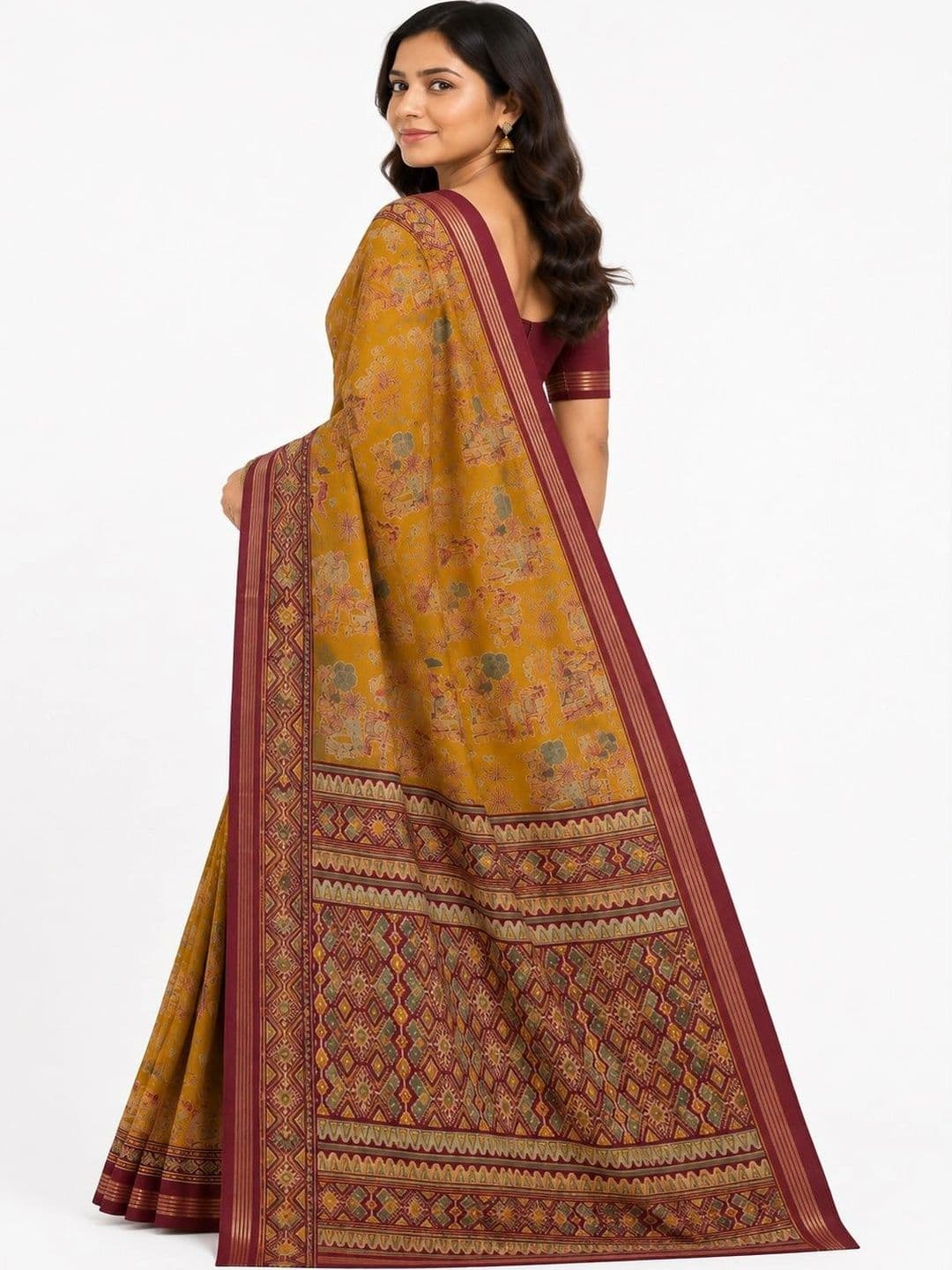Naarii n Sari Floral Designer Saree thumbnail 4