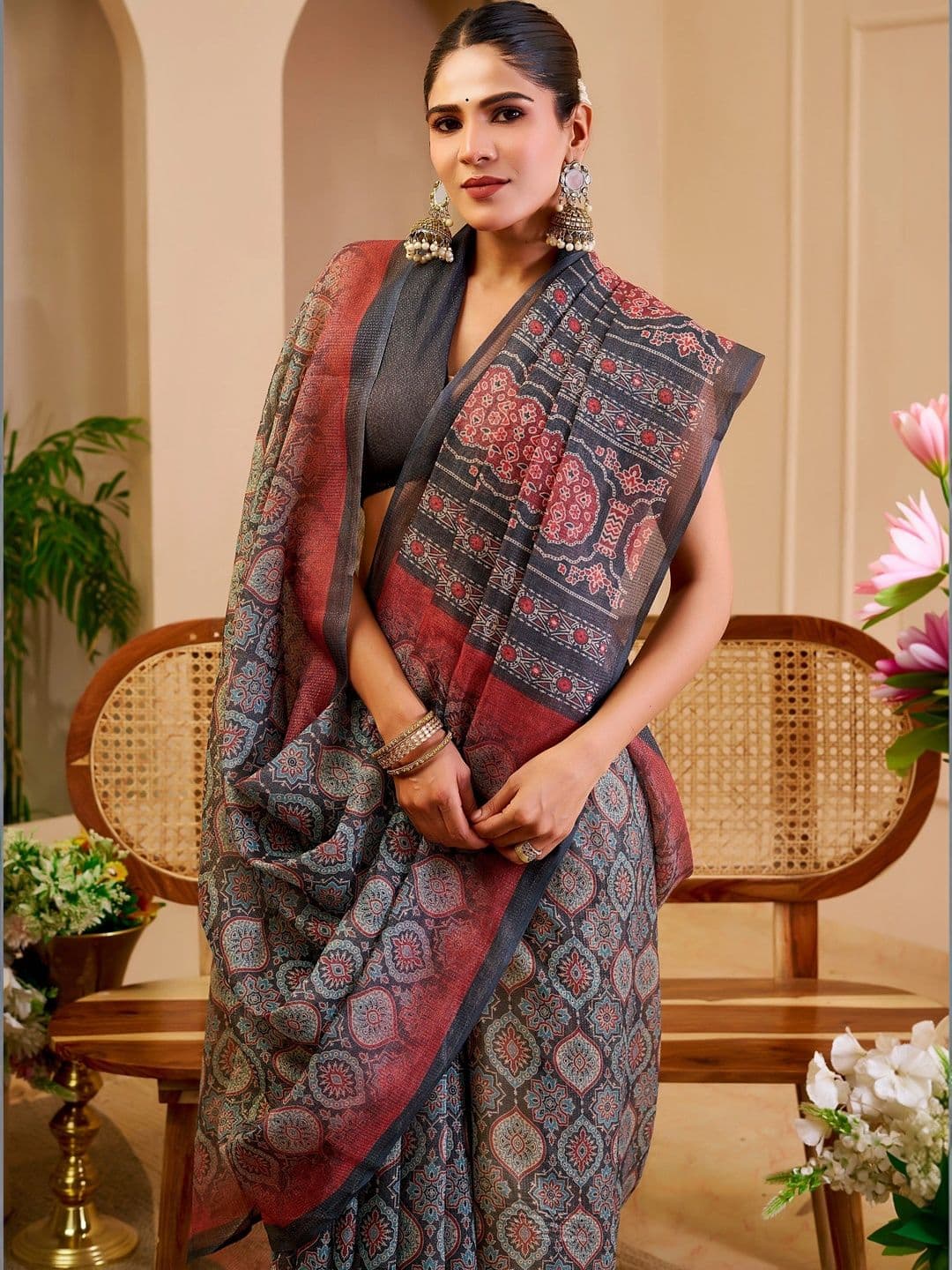SAIYAMORI Pure Cotton Saree thumbnail 4