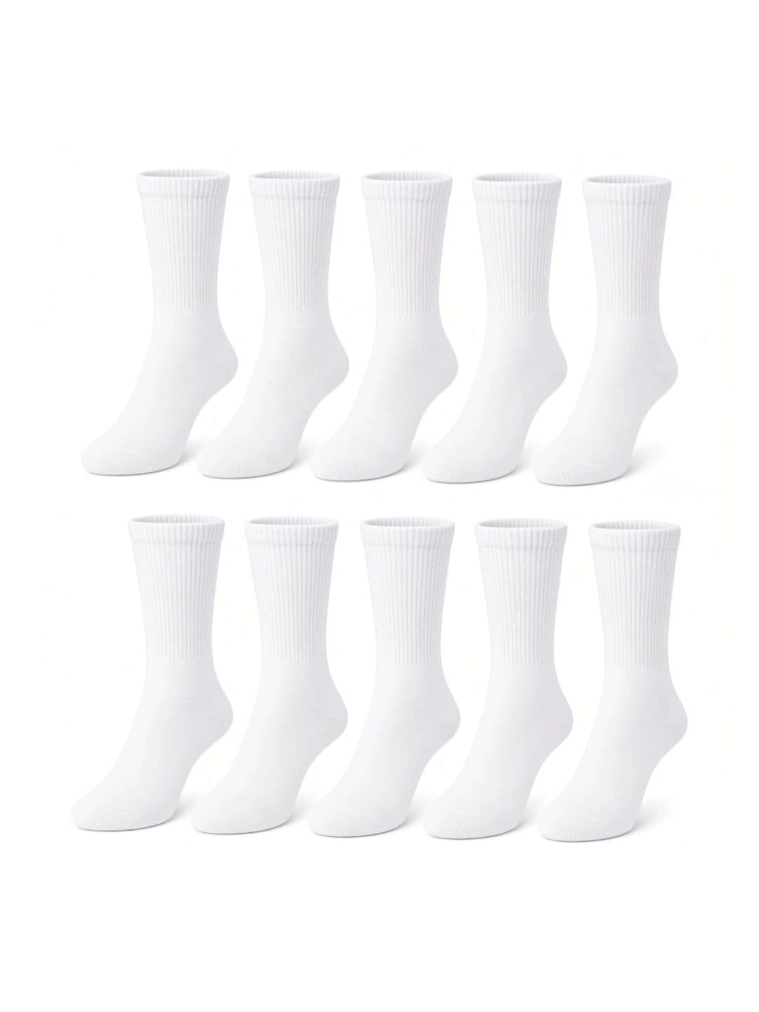 VIPUN Unisex Pack of 10 Cotton Above Ankle Socks - view 1