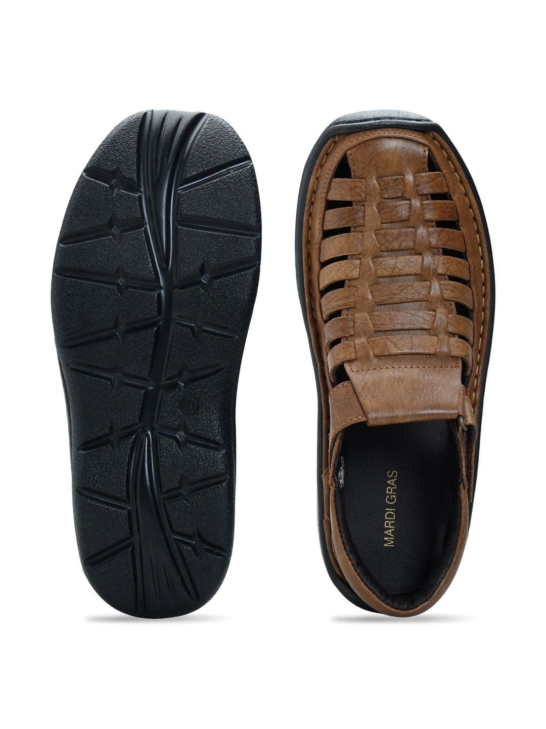 Mardi Gras Men Leather Fisherman Sandals thumbnail 3