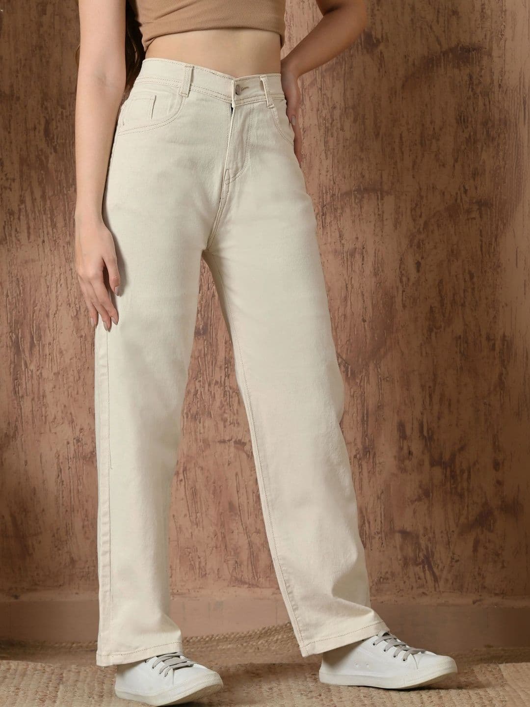 Mast & Harbour Women Classic Regular Fit Mid-Rise Stretchable Jeans thumbnail 4