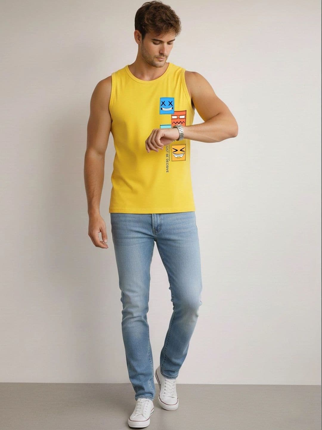 MINISTRY OF FRIENDS Men Pack of 2 Cotton Printed T-shirt thumbnail 4