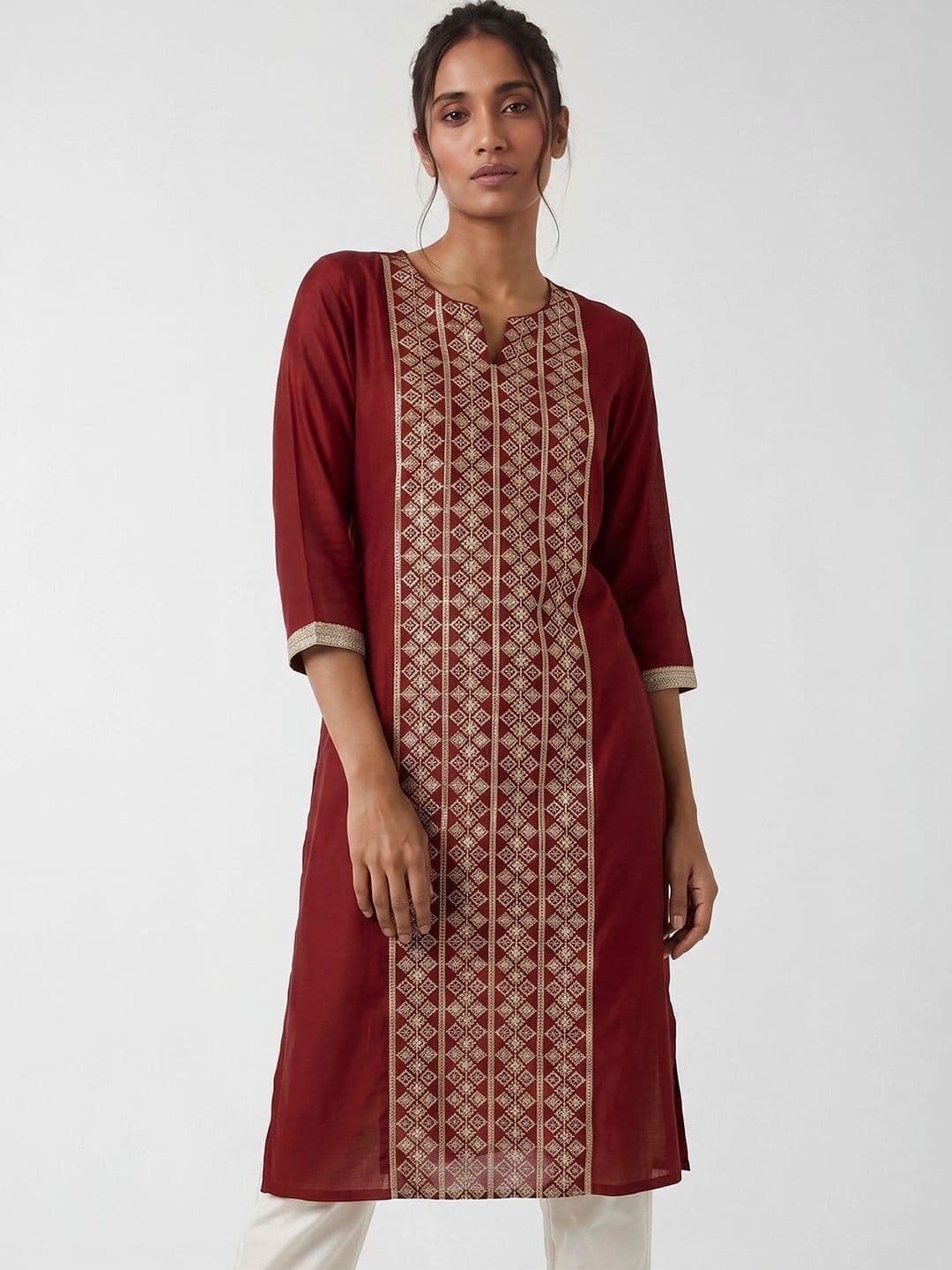 max Women Ethnic Motifs Embroidered Kurta - view 1