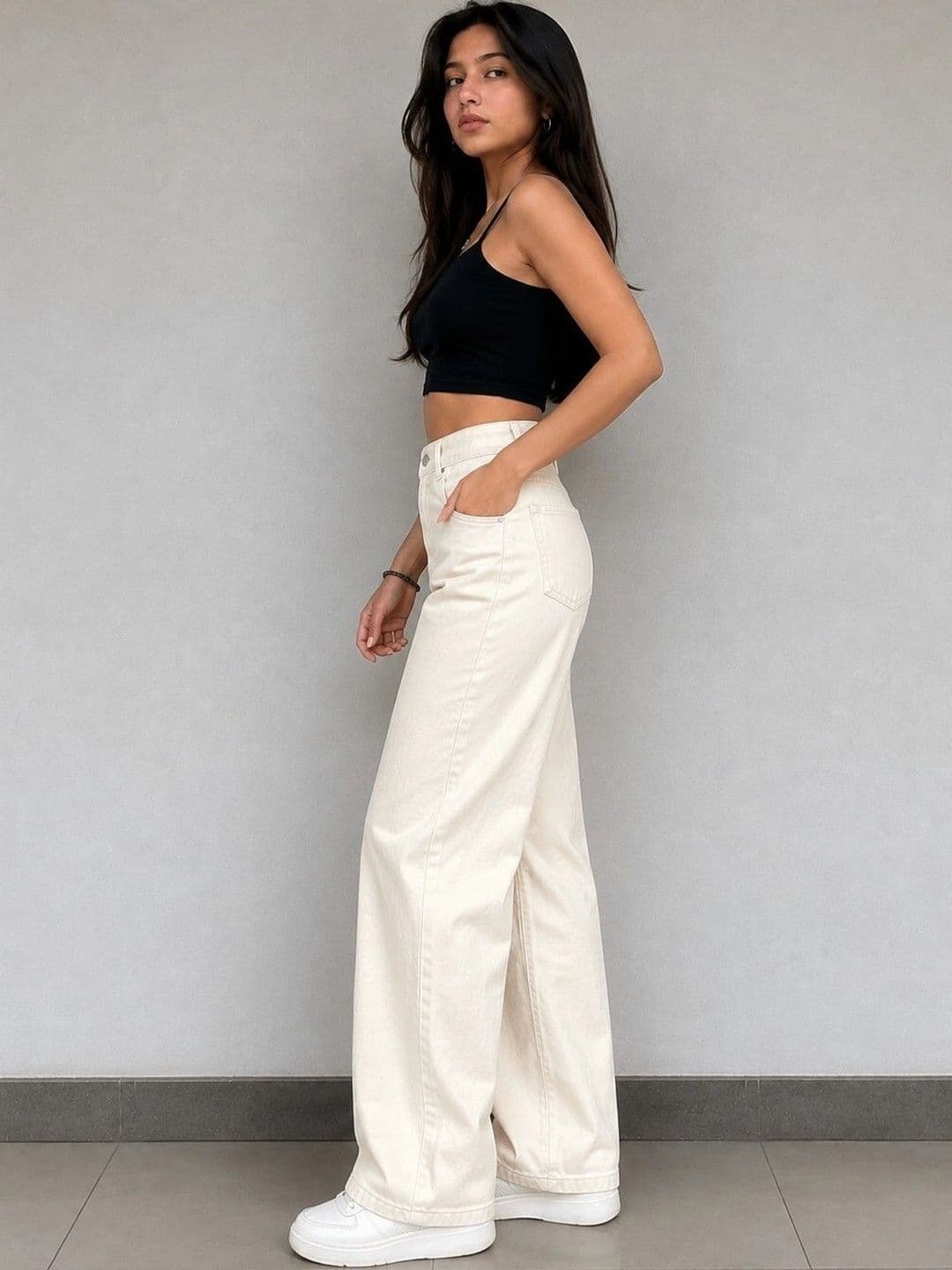 NINEX DENIMS Women Wide Leg High-Rise Jeans thumbnail 2