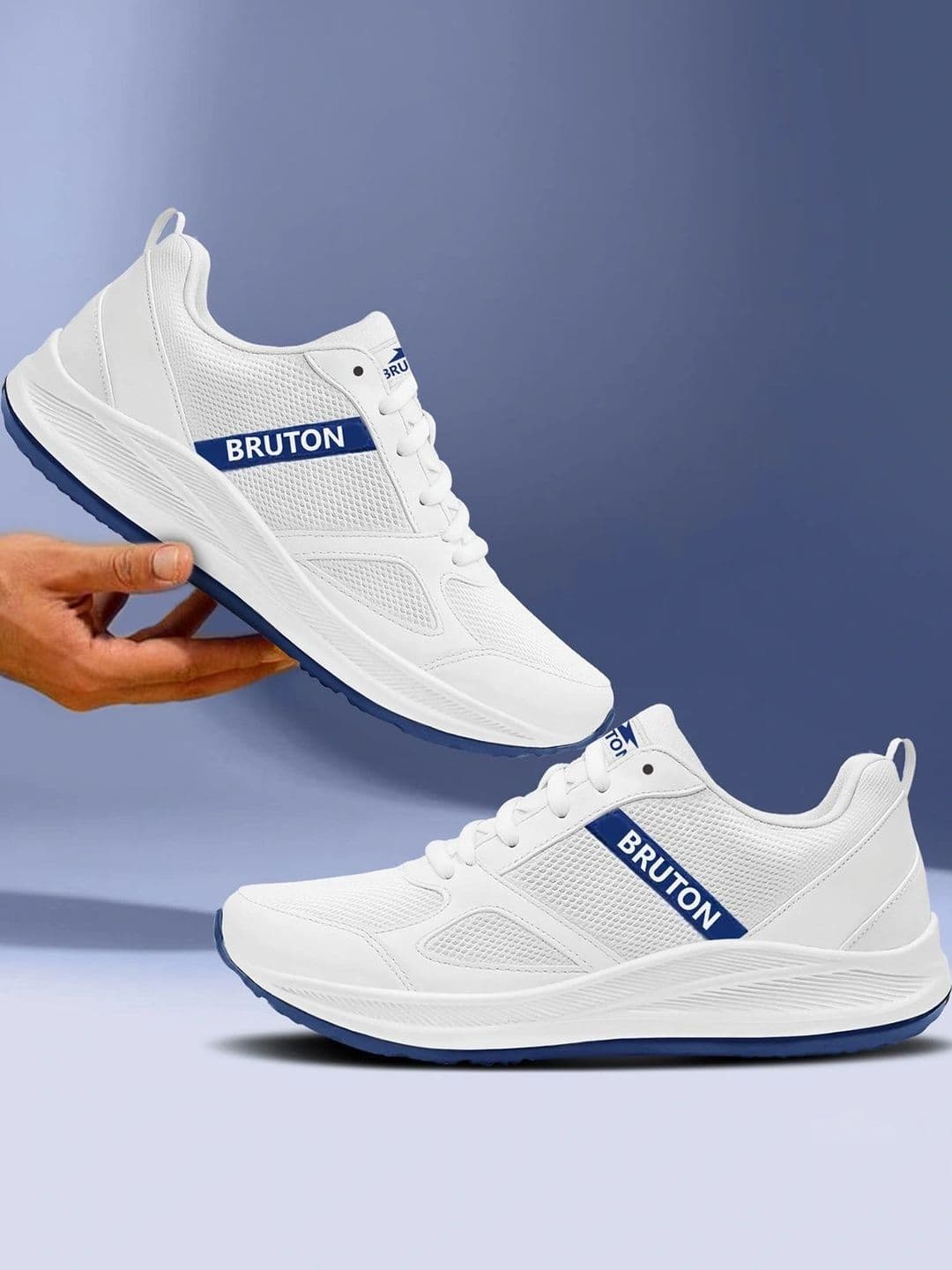 Bruton Men Mesh Running Non-Marking Shoes - view 1