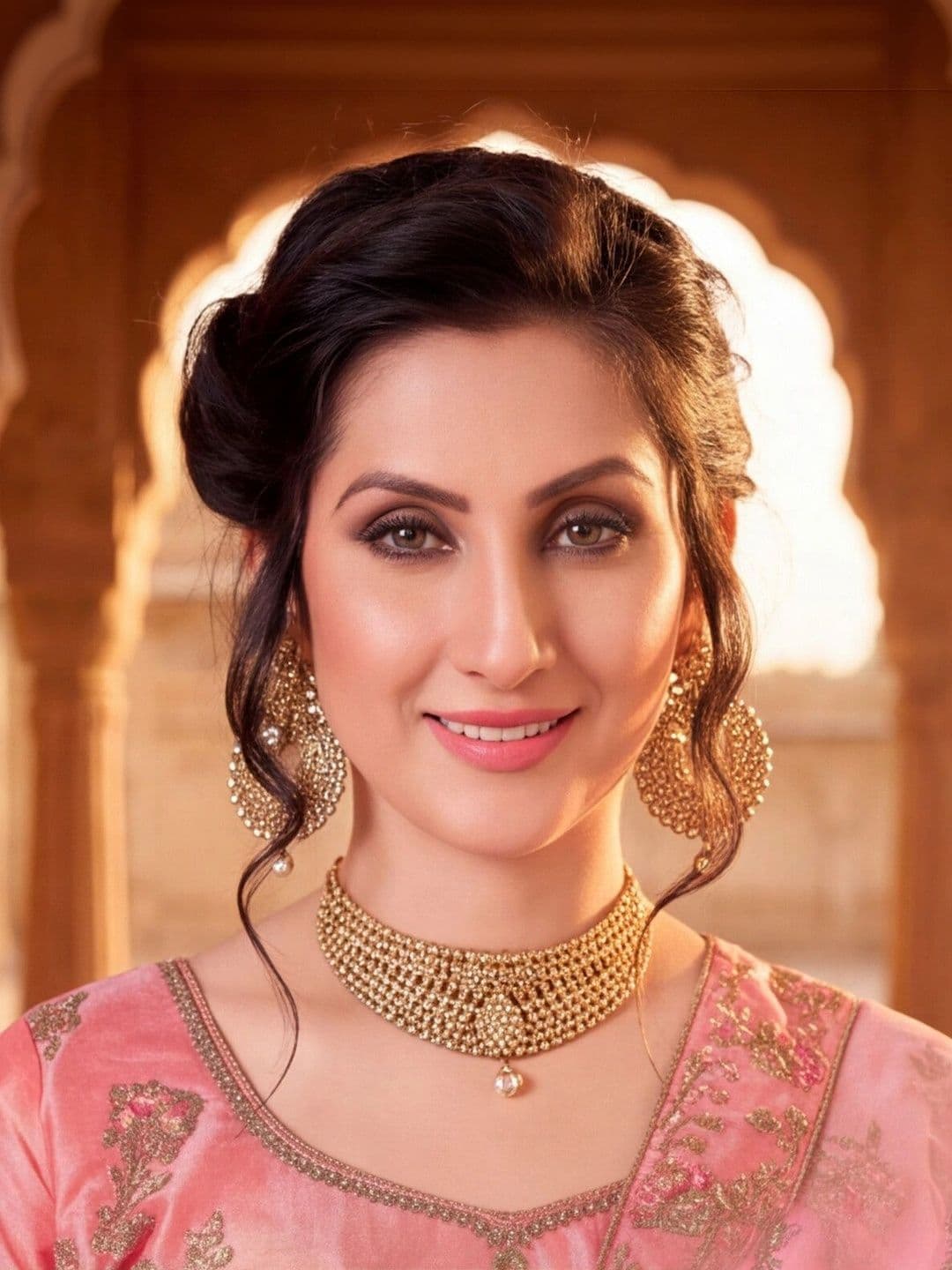 Anouk Rustic Embroidered Thread Work Semi-Stitched Lehenga & Unstitched Blouse With Dupatta thumbnail 3
