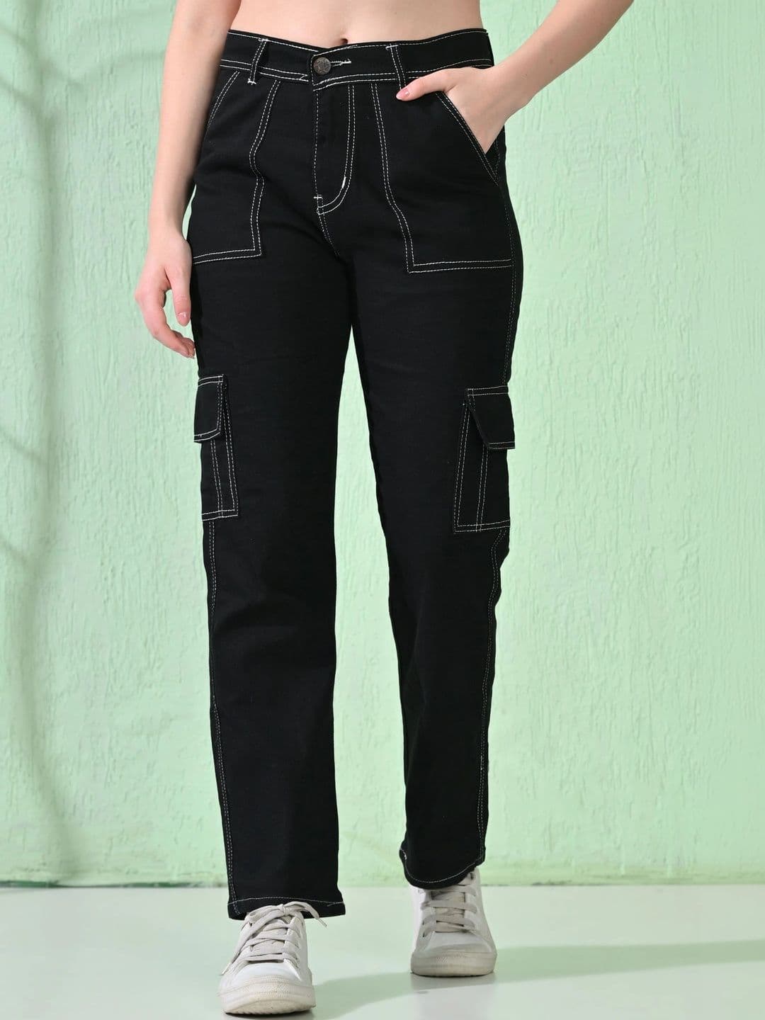 Encrypt Women Classic Regular Fit Mid-Rise Stretchable Jeans - view 1