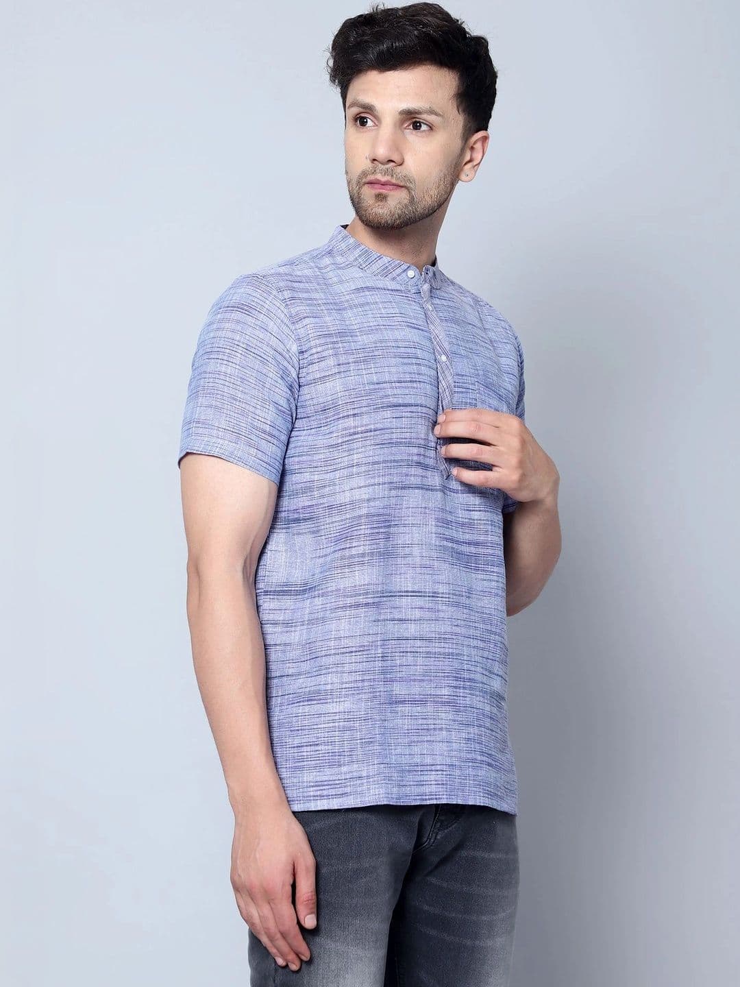 Latest Chikan Garments Men Khadi Kurta thumbnail 5