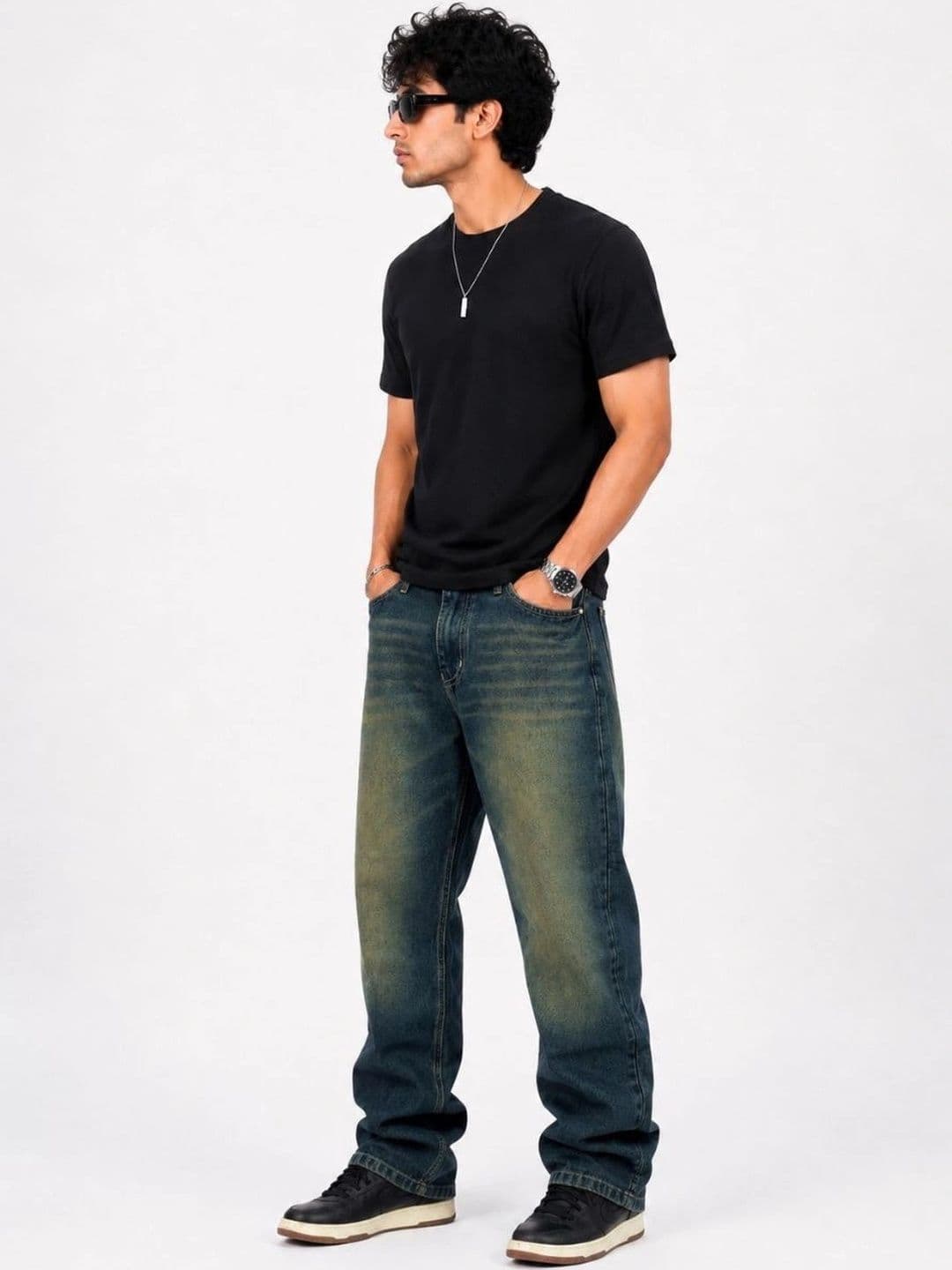 MQ Denim Men Straight Fit Mid-Rise Light Fade Jeans thumbnail 2