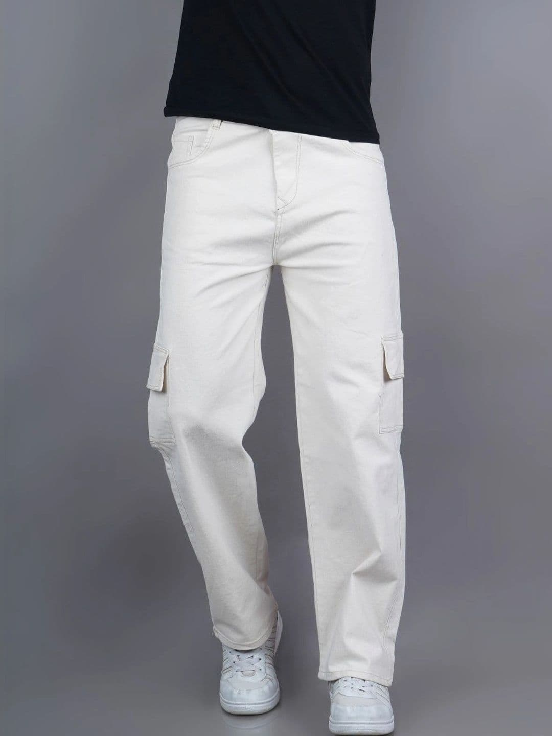 Metronaut Men Classic Relaxed Fit Mid-Rise Stretchable Jeans thumbnail 2