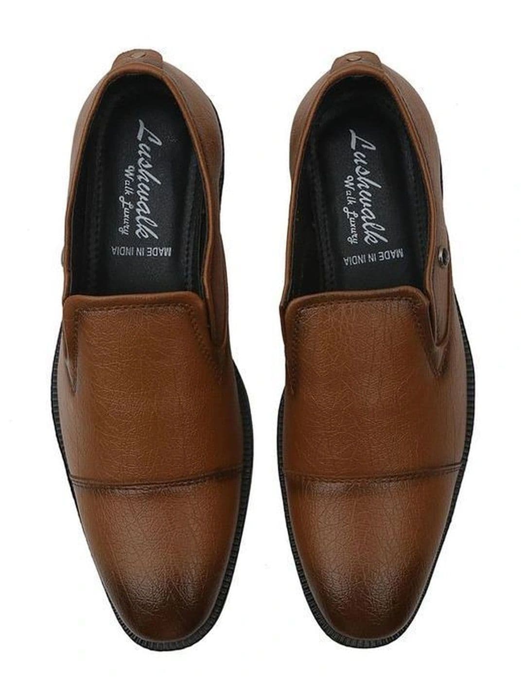 Lushwalk Men Leather Round-Toe Formal Shoes thumbnail 5