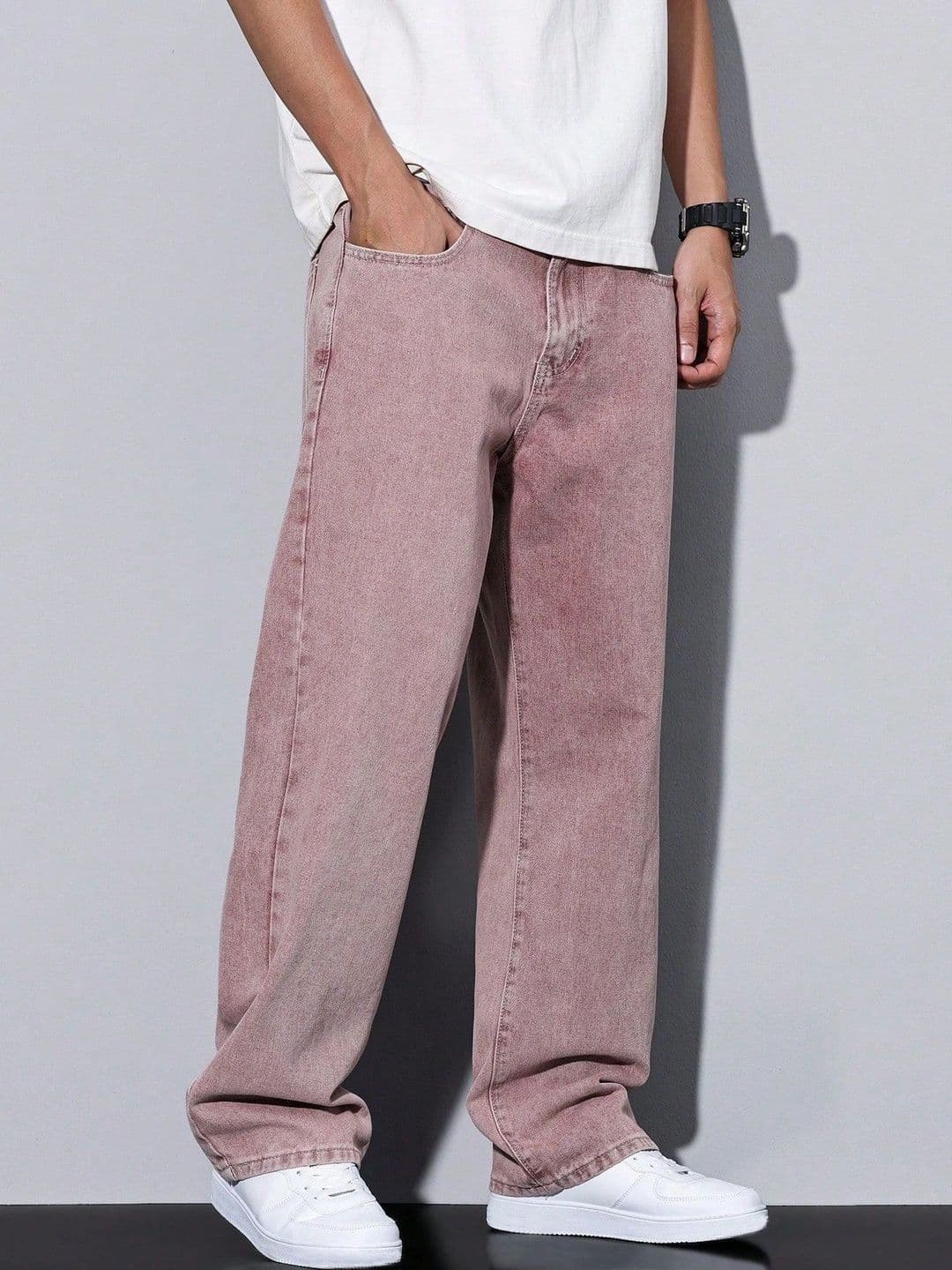 PLUS 91 Men Smart Straight Fit Mid-Rise Jeans thumbnail 5