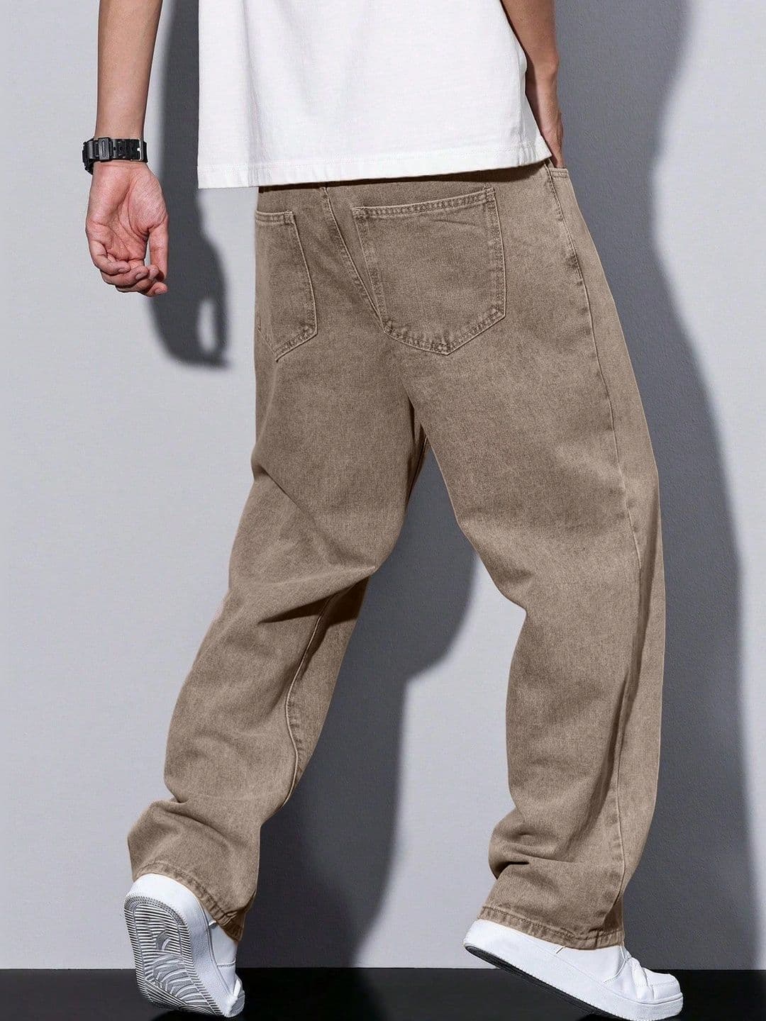 PLUS 91 Men Smart Straight Fit Mid-Rise Jeans thumbnail 4