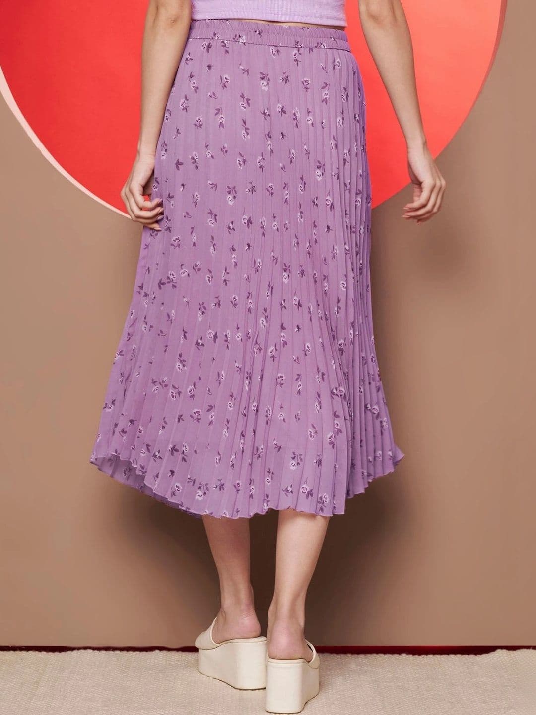 CORSICA Women Floral Micro or Ditsy Print Midi Flared Skirt thumbnail 3
