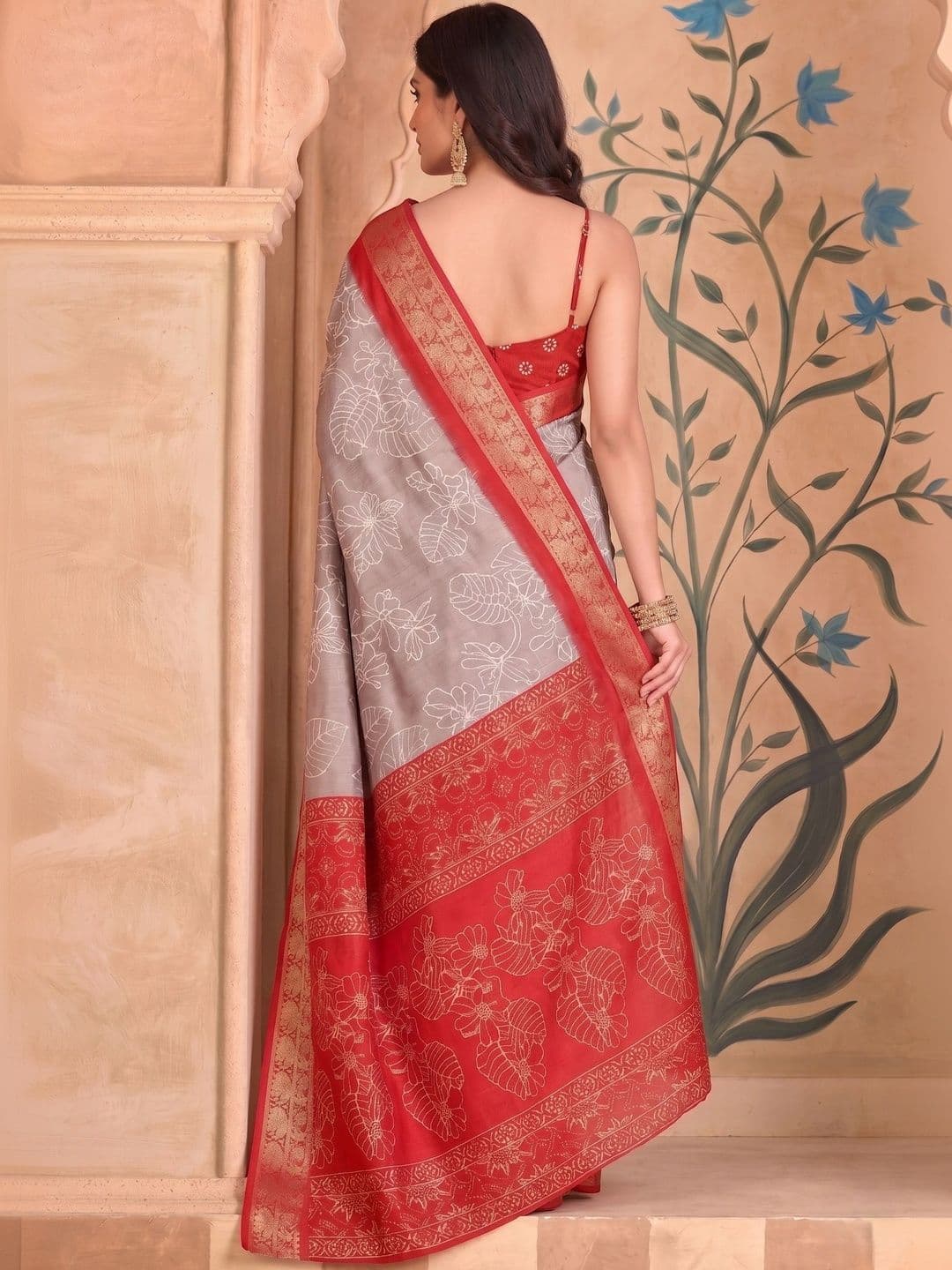 BOLOKA Zari Art Silk Designer Saree thumbnail 5