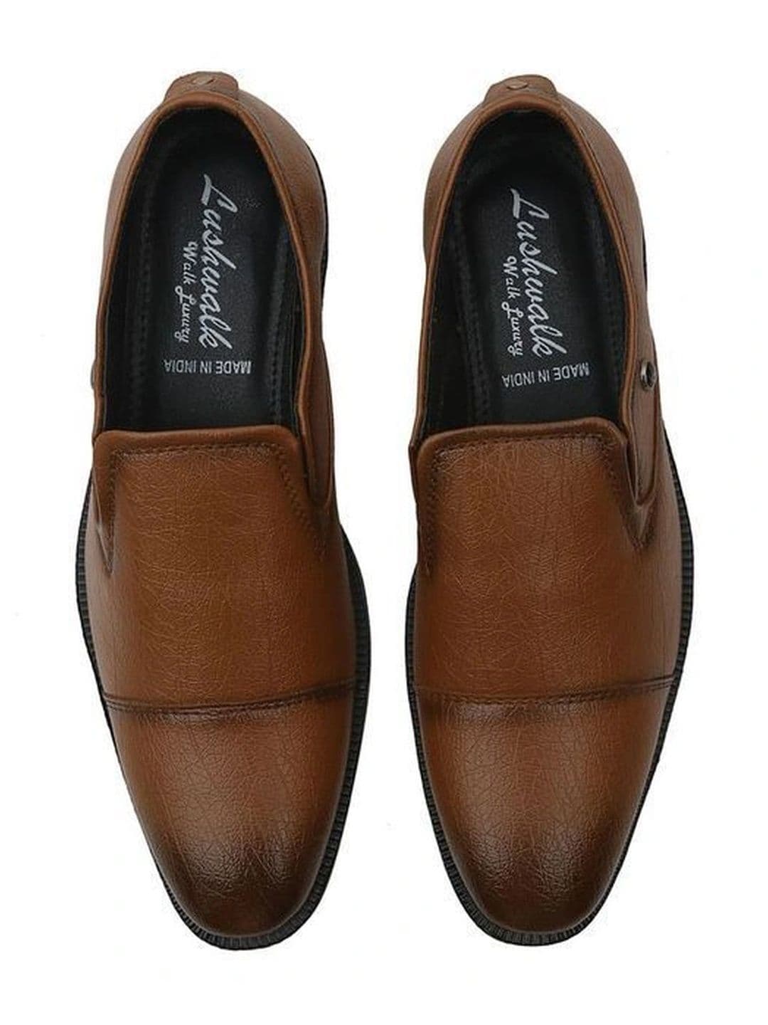 Lushwalk Men Leather Round-Toe Formal Shoes thumbnail 3