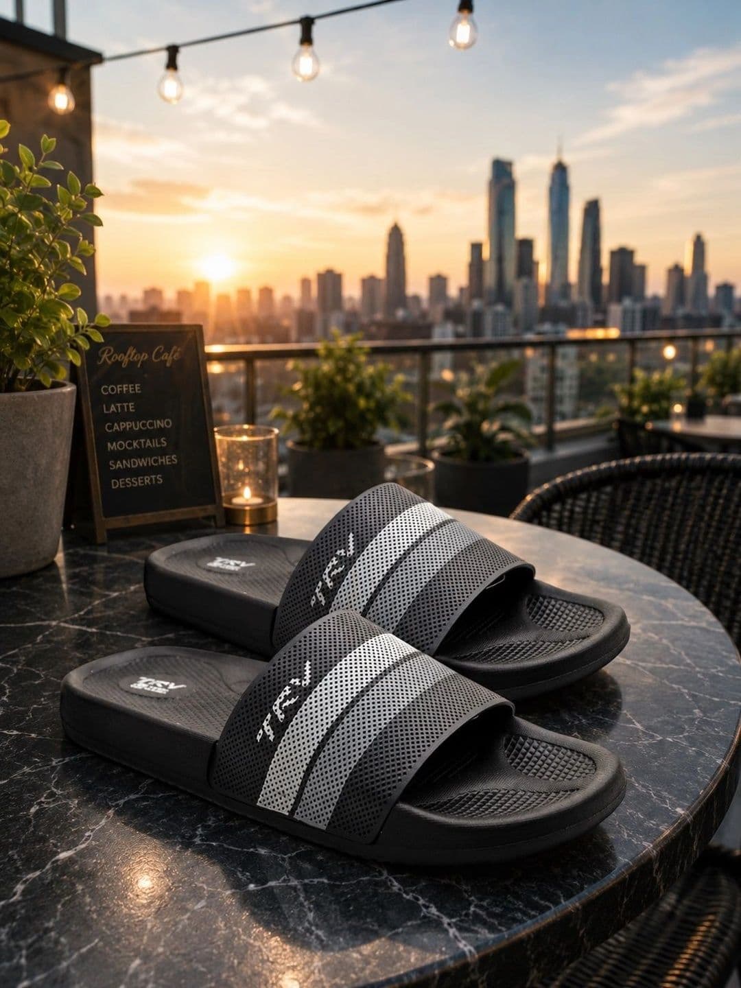 TRV Men Striped Sliders thumbnail 4