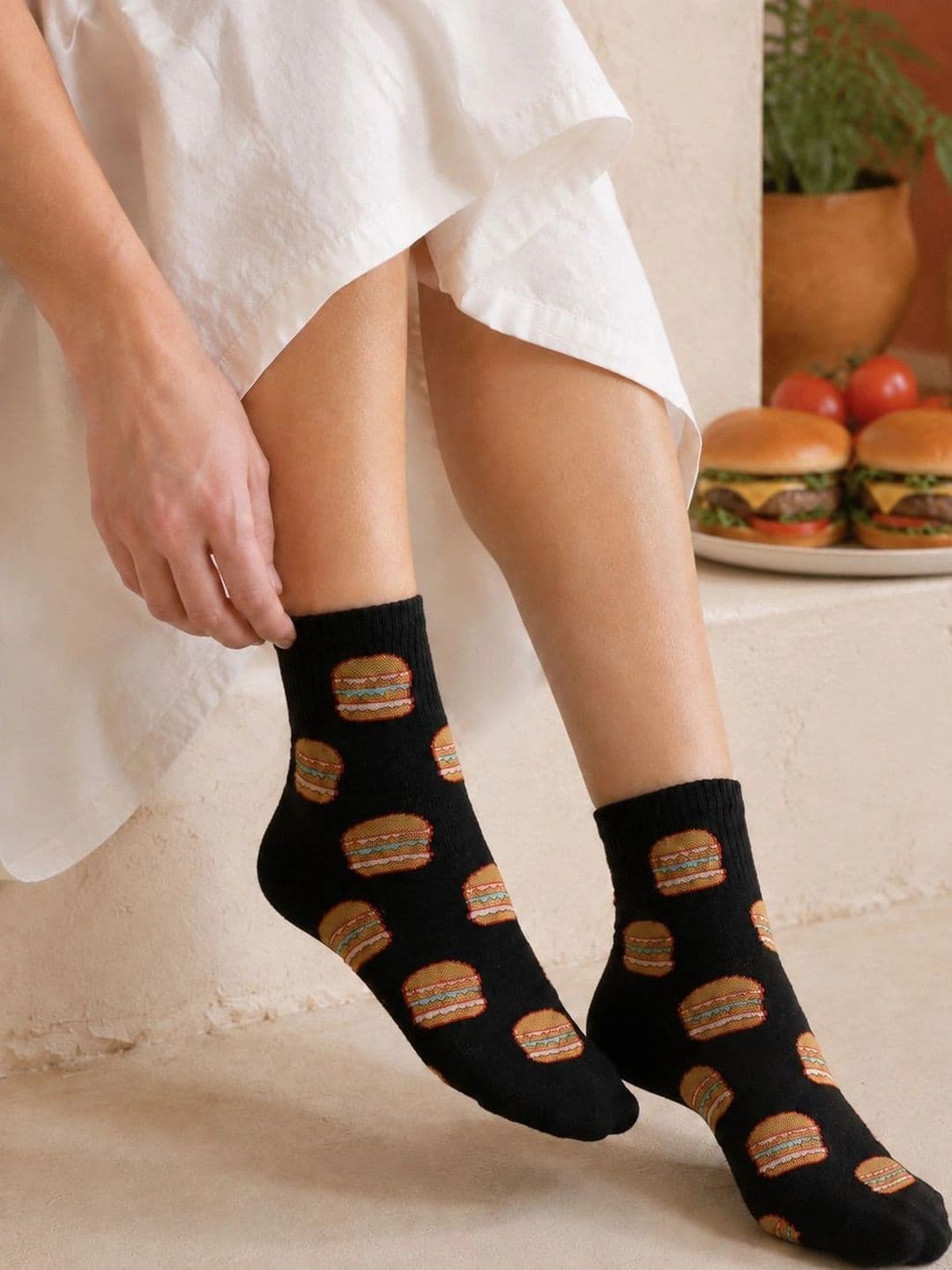 NeaToes Unisex Pack of 3 Cotton Assorted Patterned Ankle Length Socks thumbnail 3