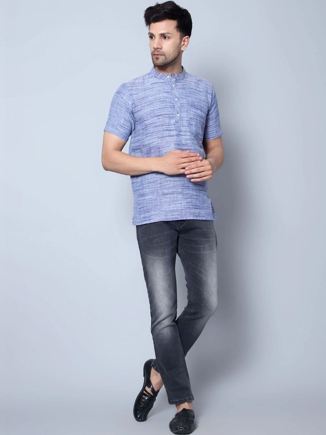 Latest Chikan Garments Men Khadi Kurta thumbnail 5