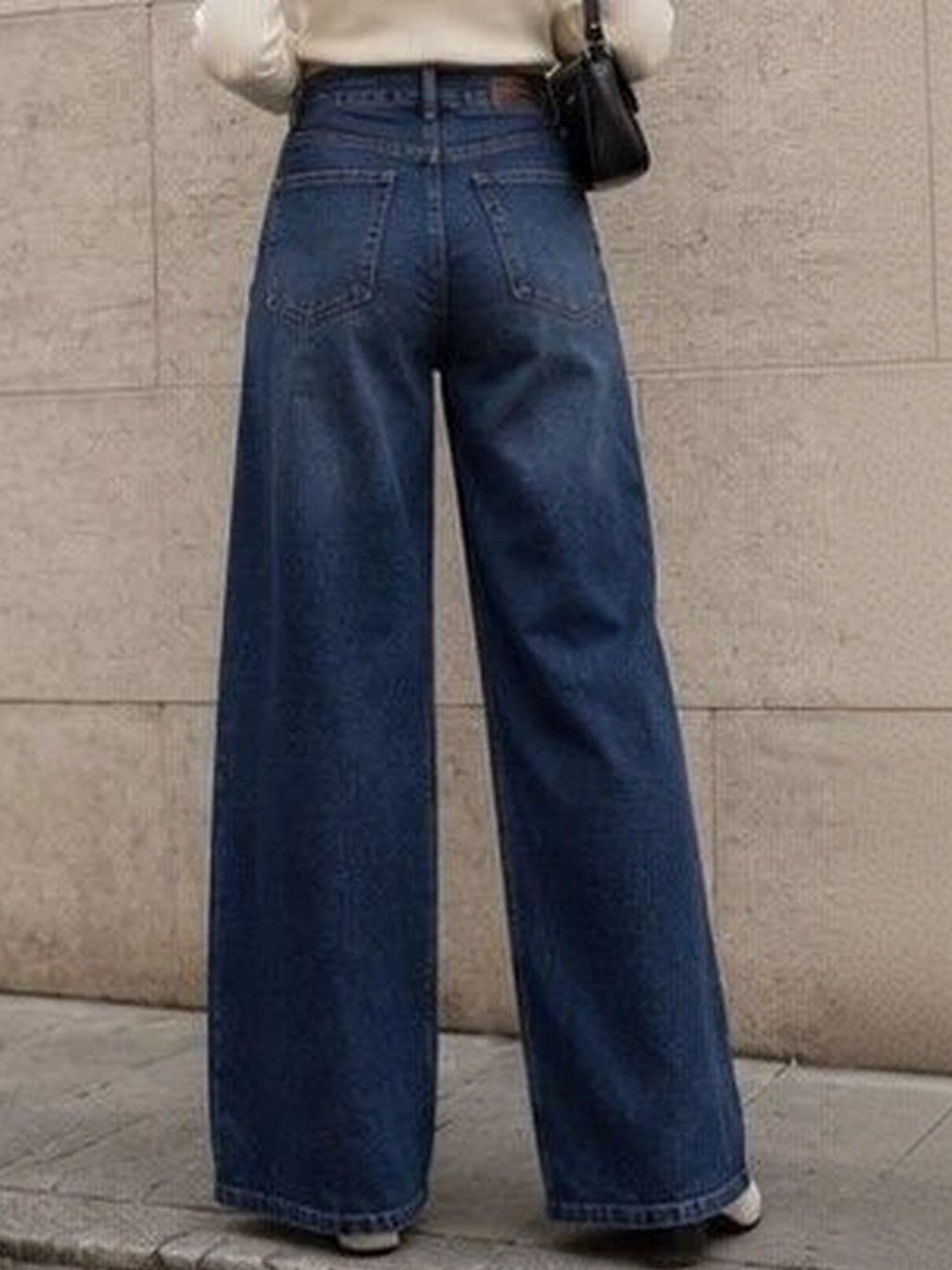 Shrutika Women Original Wide Leg High-Rise Light Fade Stretchable Jeans thumbnail 5