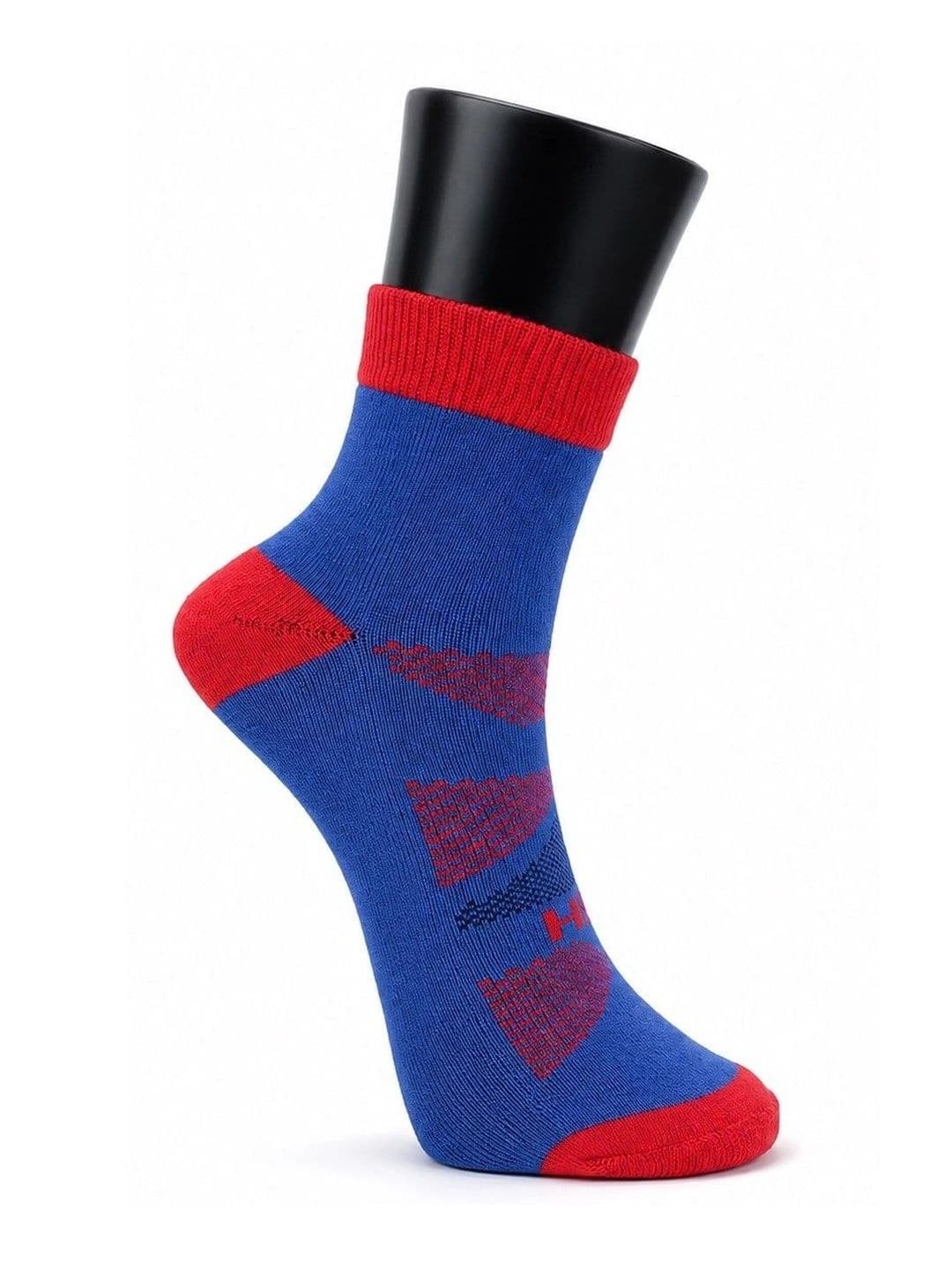 HRX by Hrithik Roshan Unisex Pack of 5 Cotton Blend Assorted Patterned Ankle Length Socks thumbnail 6
