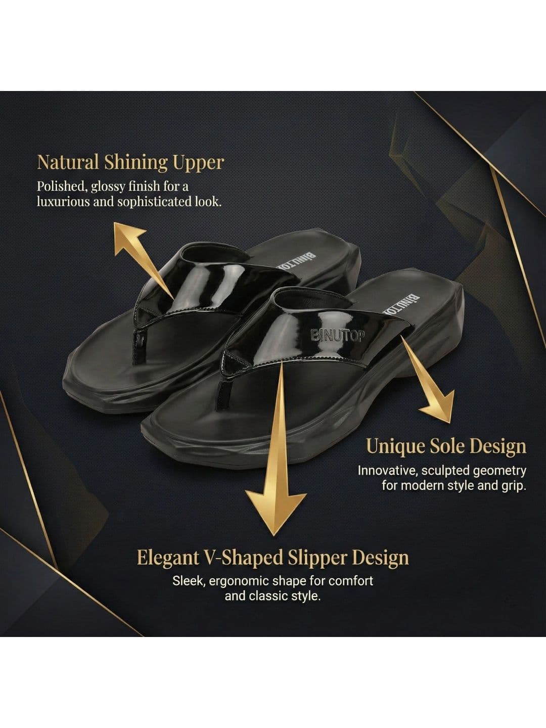 BINUTOP Men Leather Sandals thumbnail 5