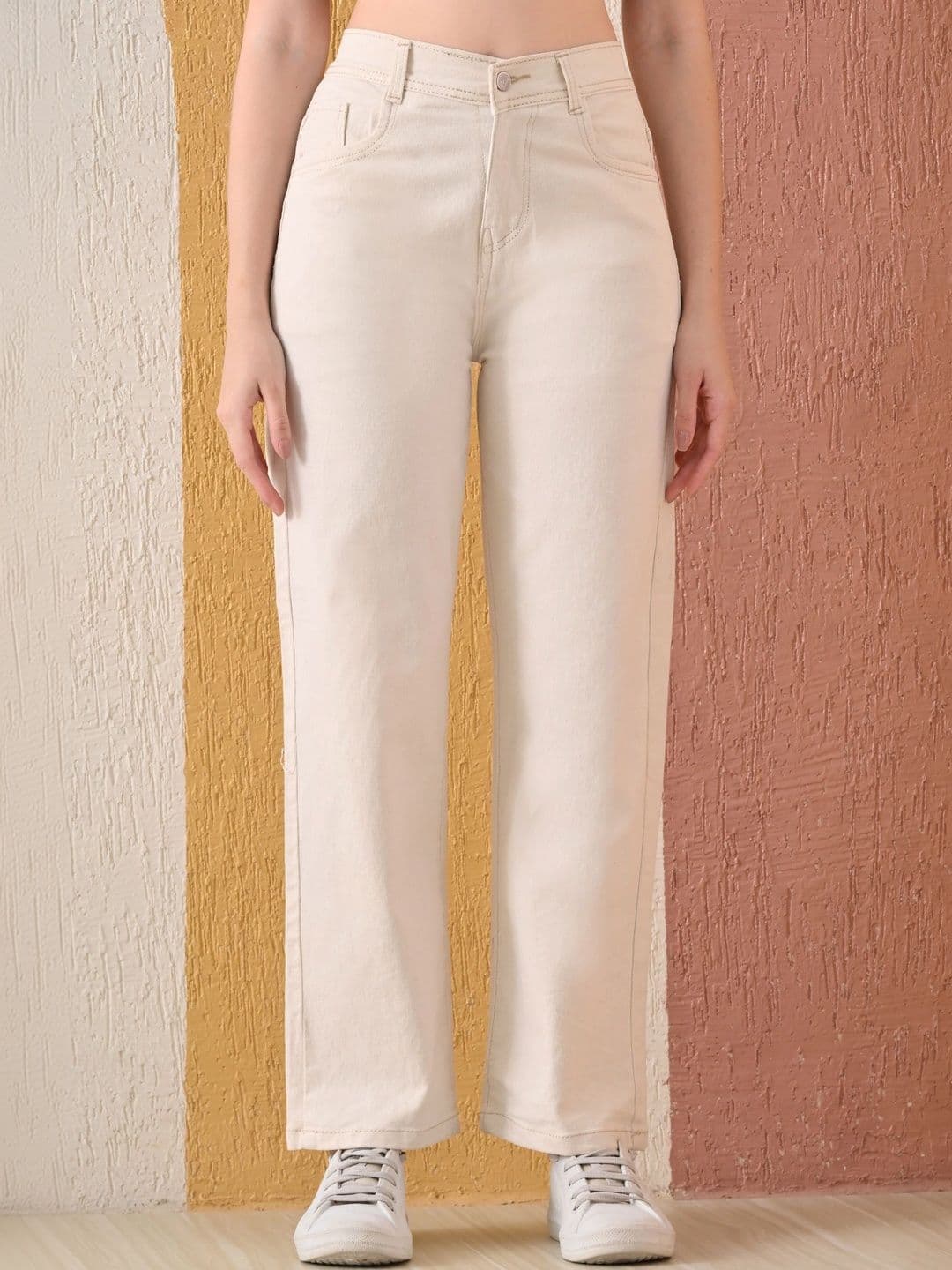 Mast & Harbour Women Classic Regular Fit Mid-Rise Stretchable Jeans - view 1