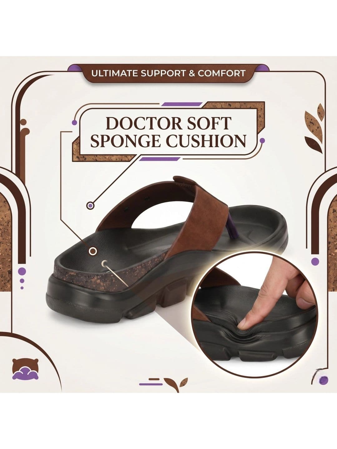 BINUTOP Men Comfort Sandals thumbnail 2