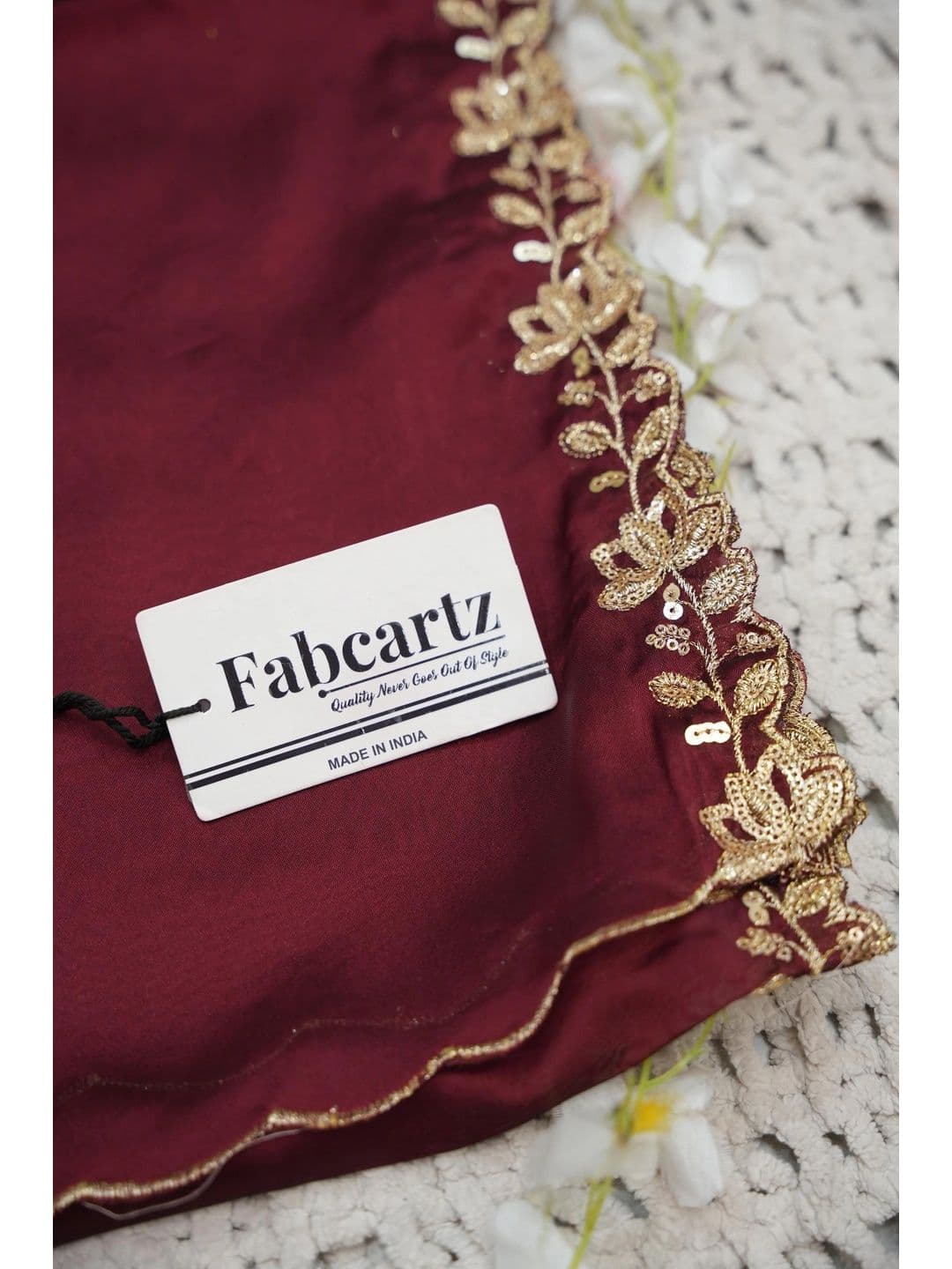 Fabcartz Women Sequinned Unstitched Lehenga & Blouse With Dupatta thumbnail 7