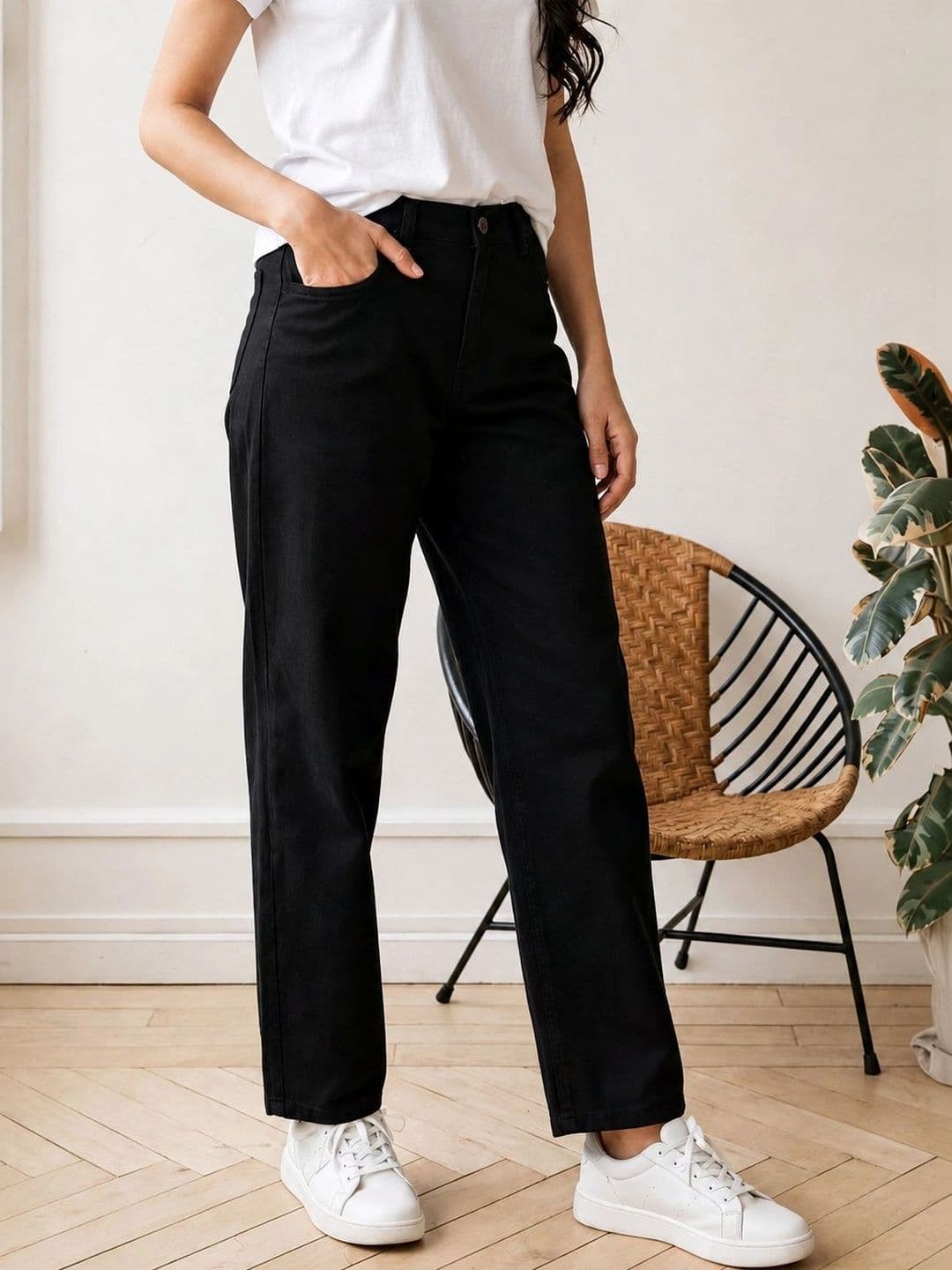 Encrypt Women Classic Relaxed Fit Mid-Rise Stretchable Jeans thumbnail 2