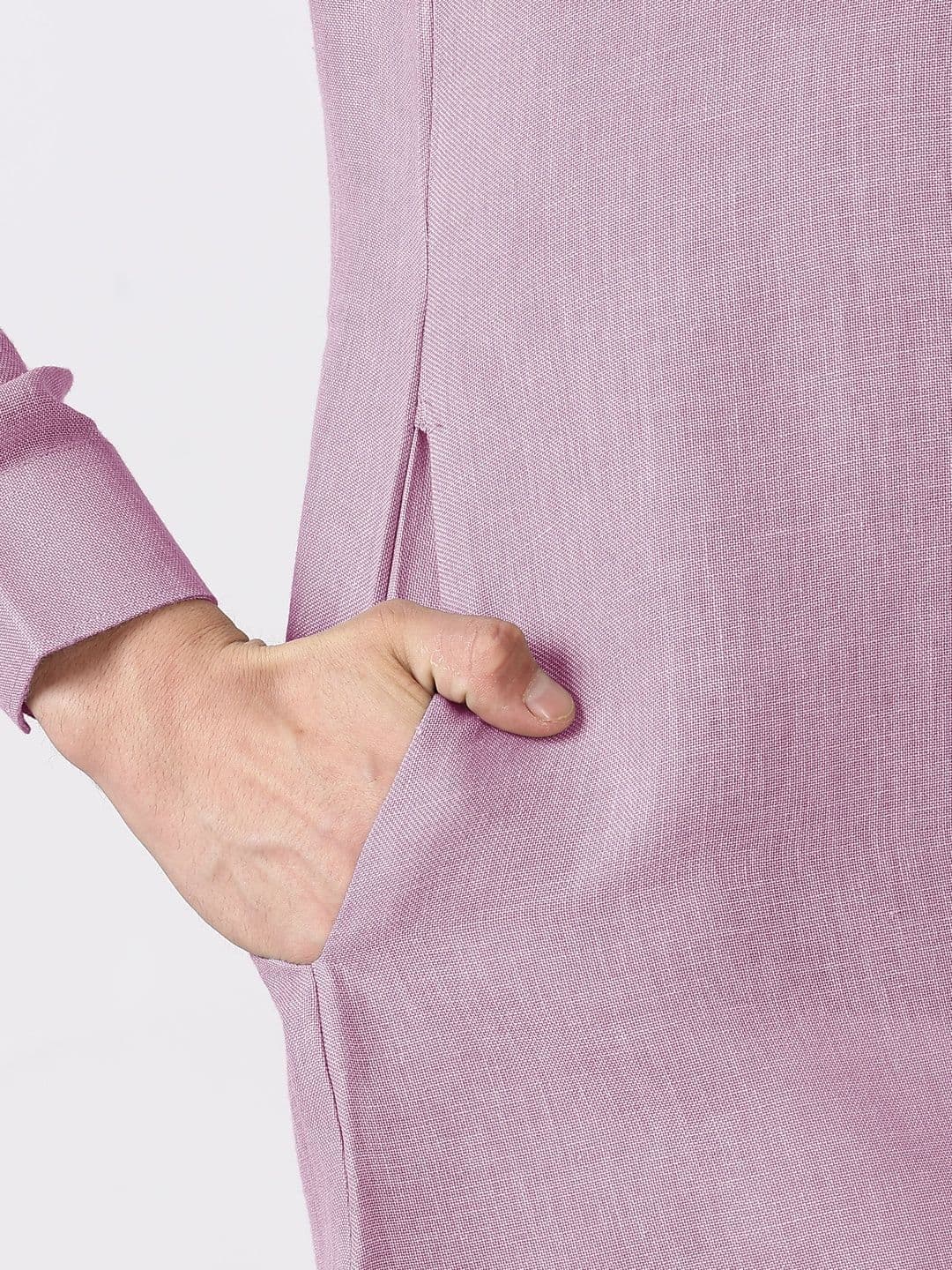 Anouk Men Cotton Linen Long Kurta thumbnail 7