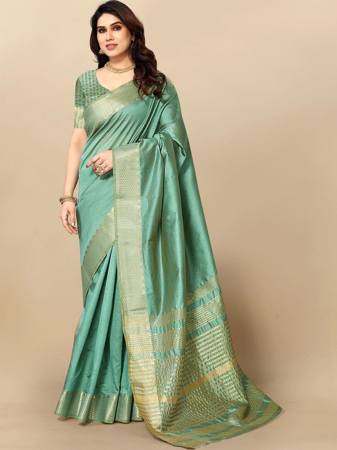 Sangria Zari Designer Kota Saree thumbnail 6