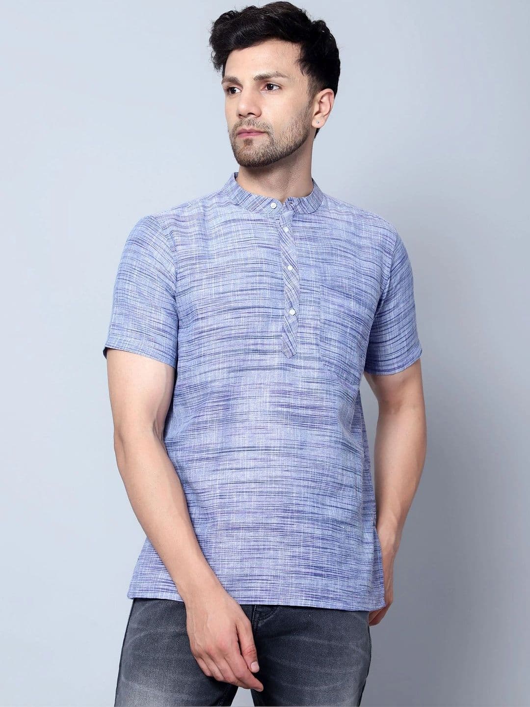 Latest Chikan Garments Men Khadi Kurta - view 1