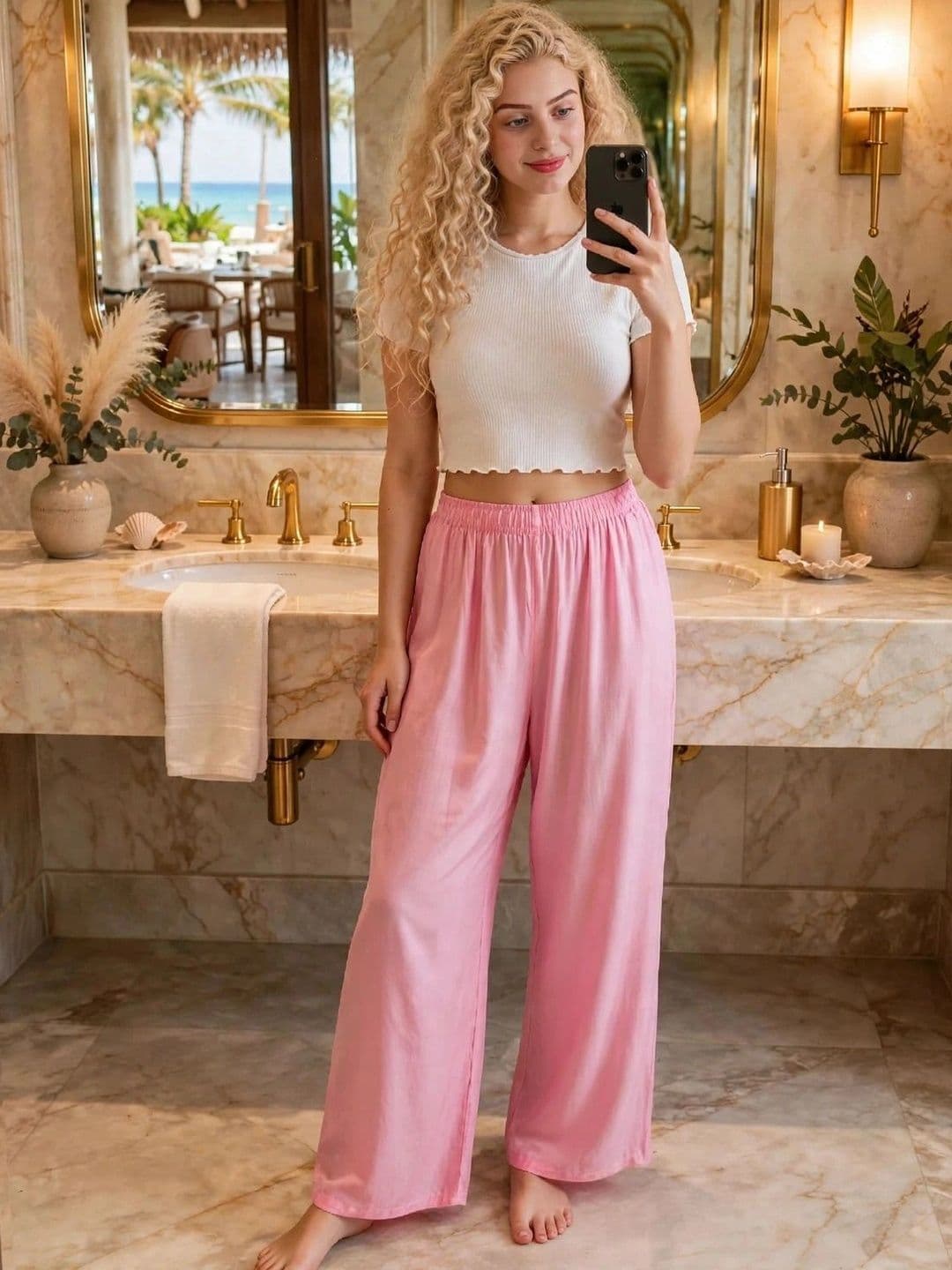MICHAEL KOVLIN Women 2 Knitted Palazzos thumbnail 6